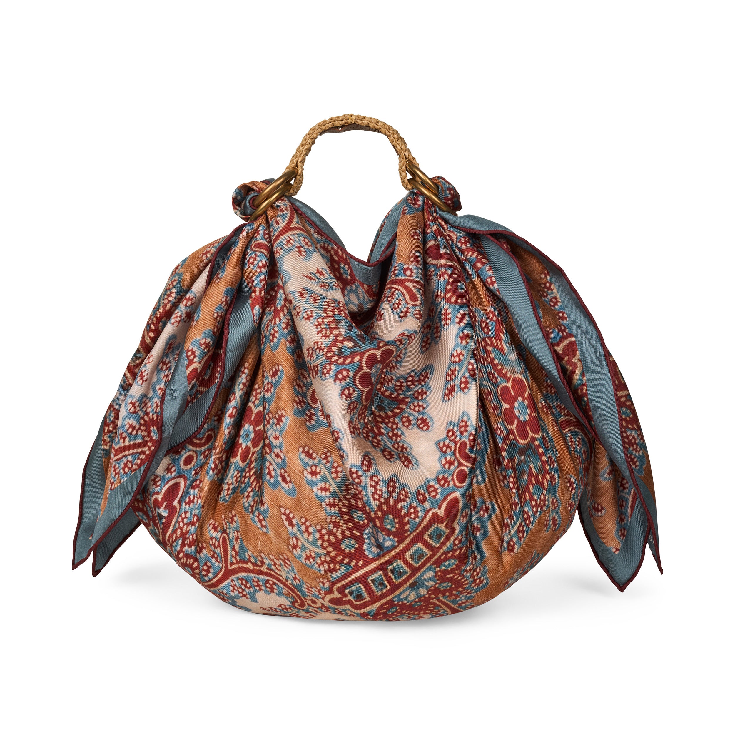 Tapis Noir Adele Kort Bambus Håndtag Other Beige