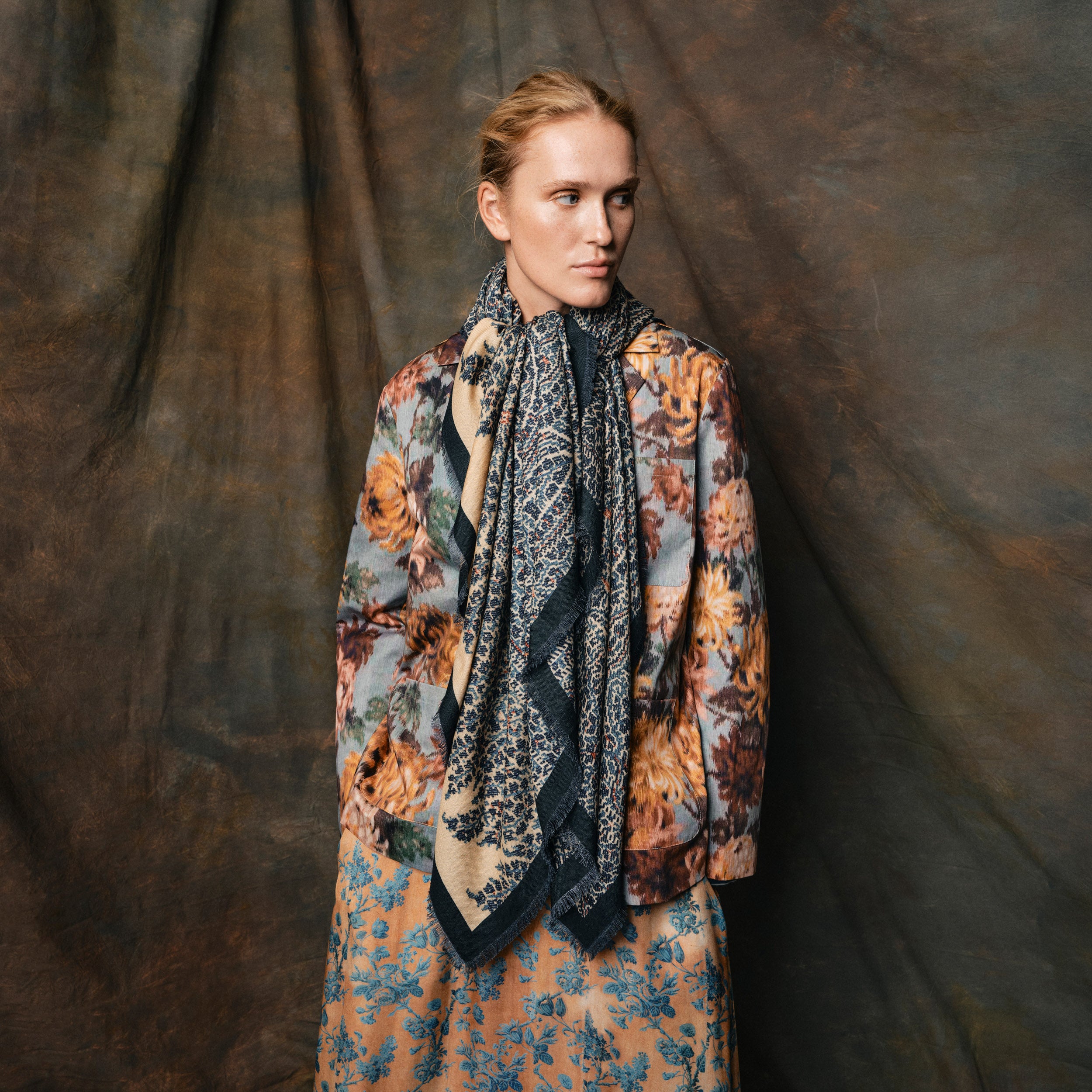 Tapis Noir Becca Bomulds Blazer - Himmelblå Jacket Mørkeblå