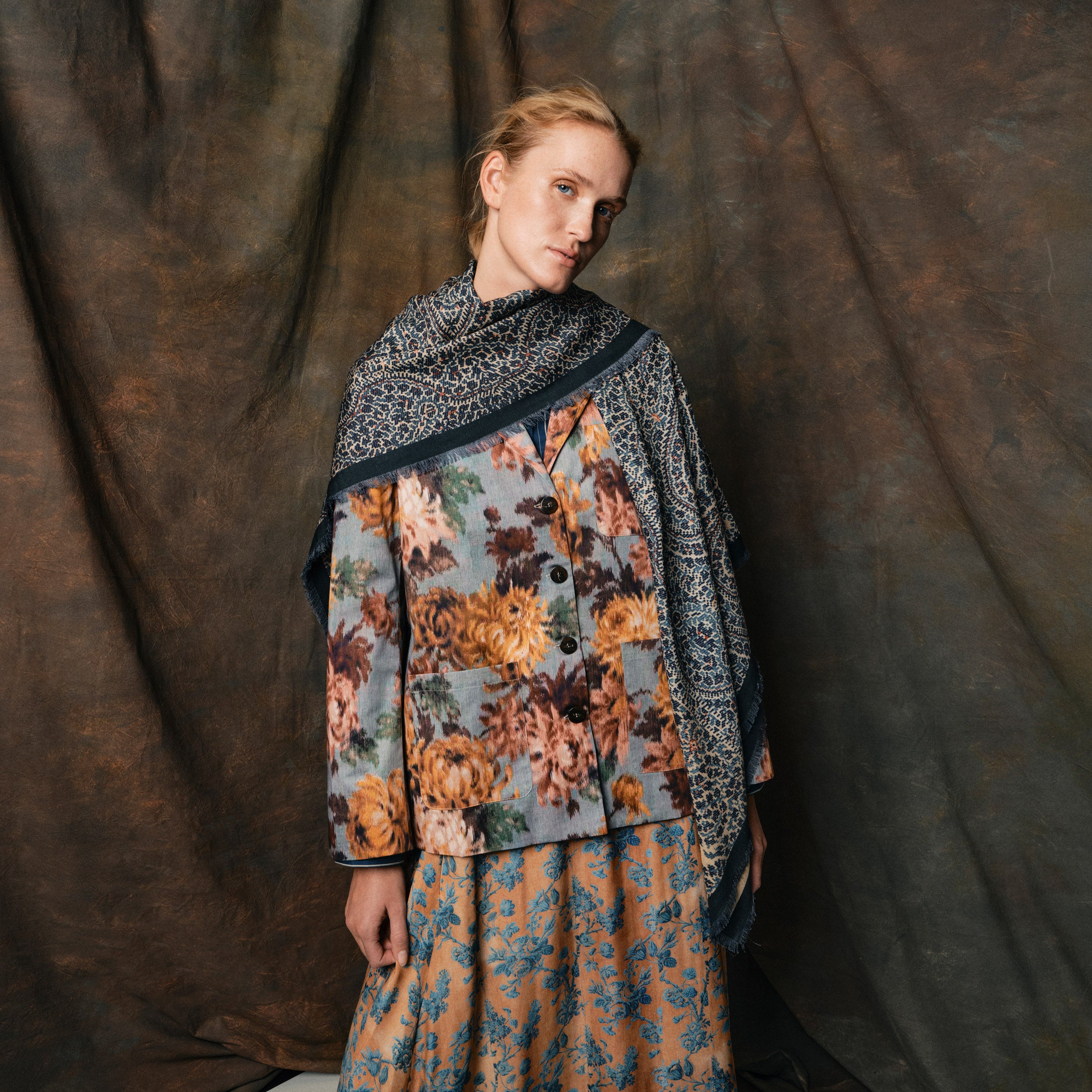 Tapis Noir Becca Bomulds Blazer - Himmelblå Jacket Mørkeblå