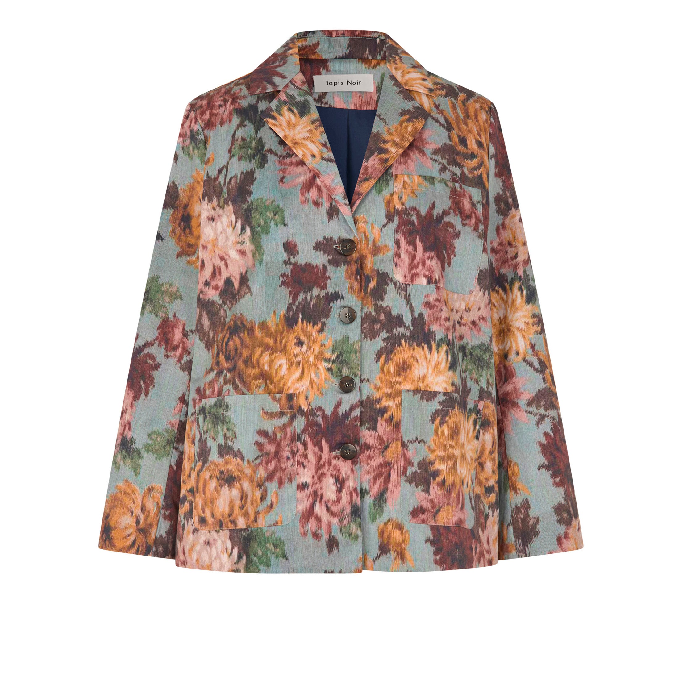 Tapis Noir Becca Bomulds Blazer - Himmelblå Jacket Mørkeblå