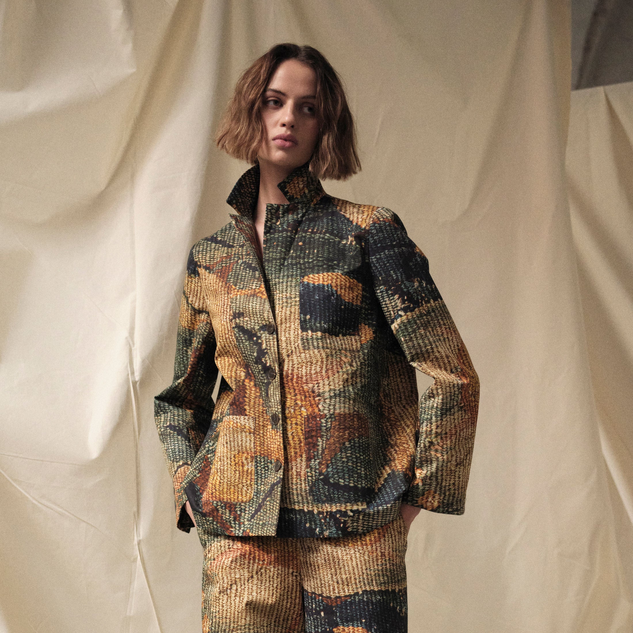 Tapis Noir Beth Blazer Jacket Grøn