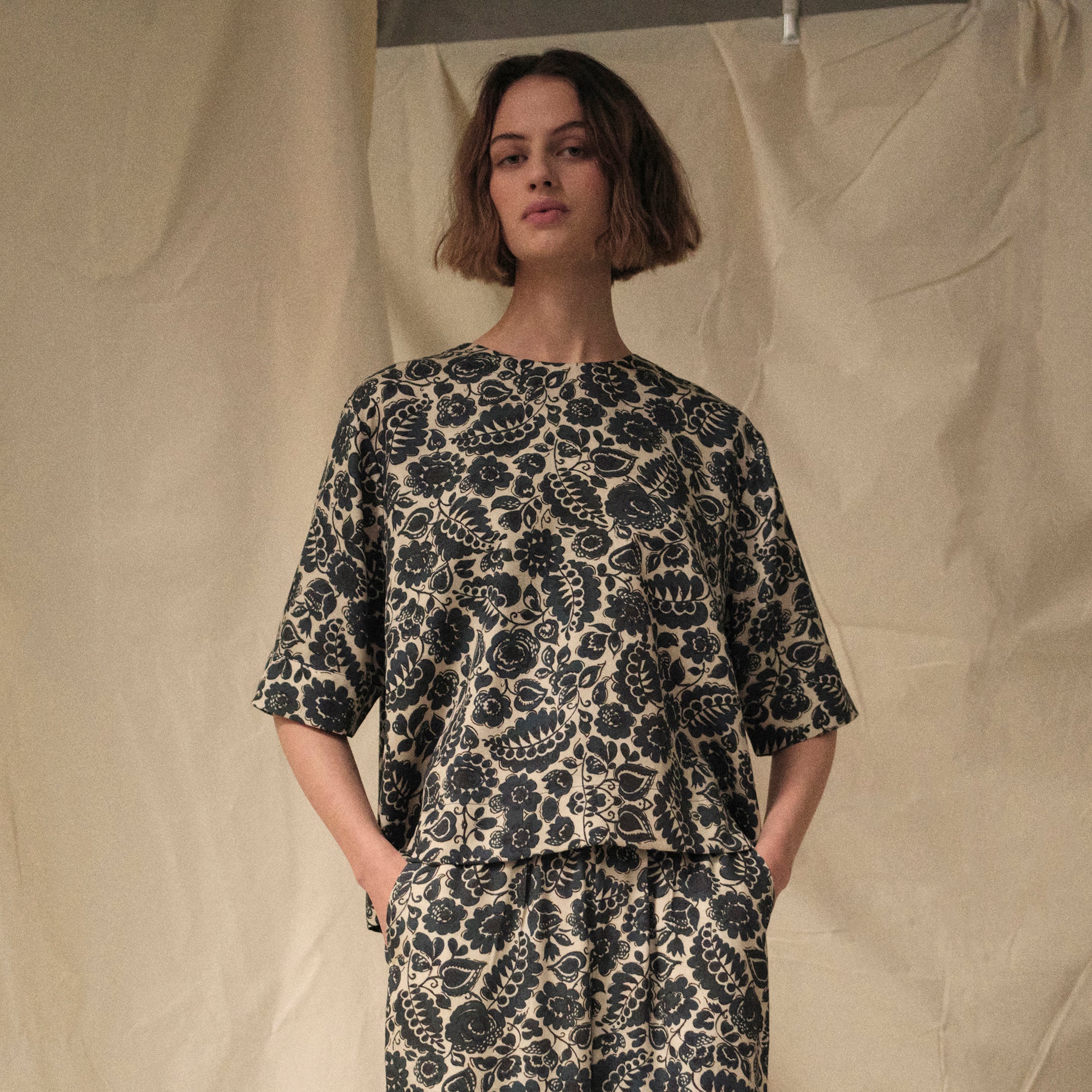 Tapis Noir Britt Top Top Mørkeblå