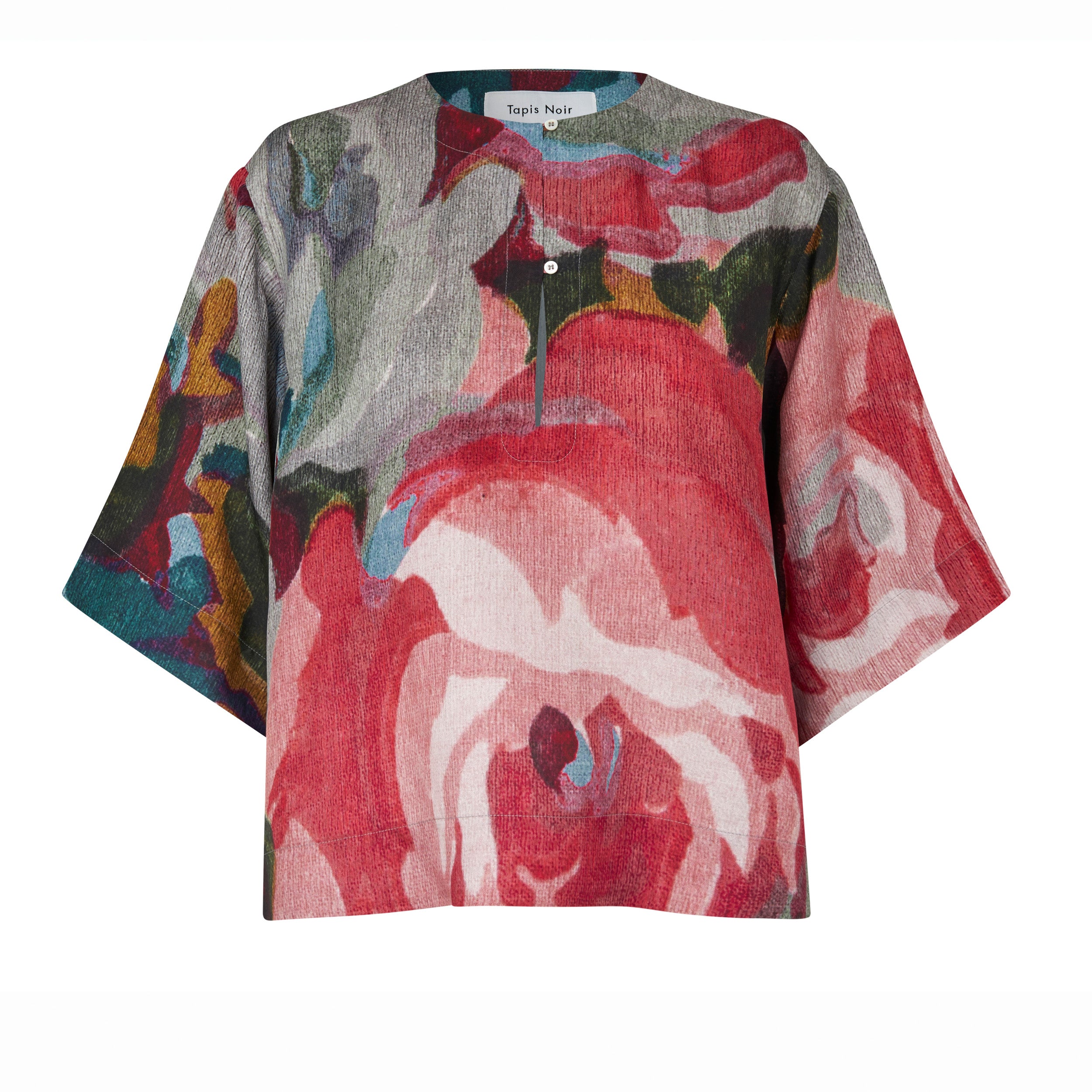 Tapis Noir Cali Silketop - Blå & pink Top Mørkeblå