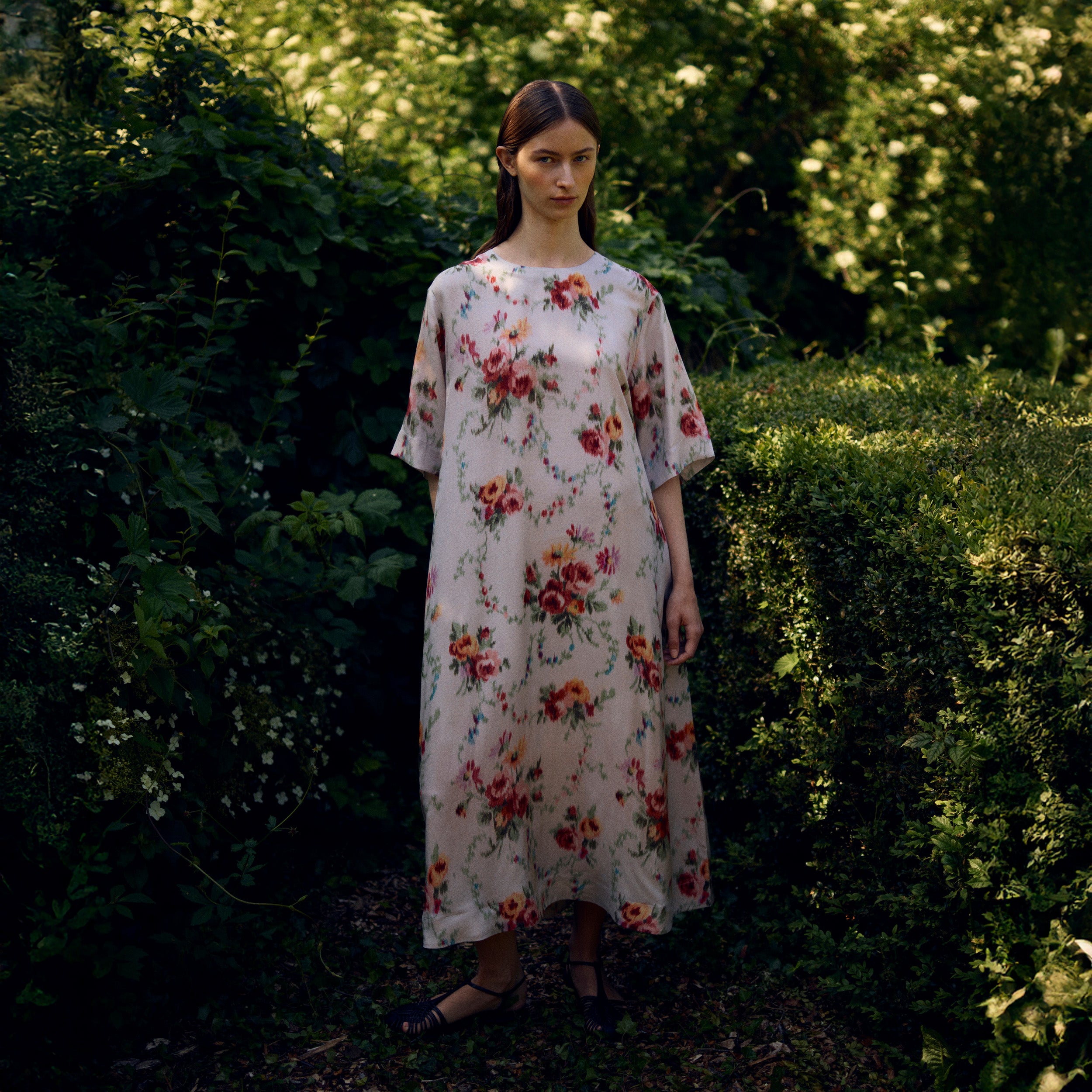 Tapis Noir Camille Silkekjole - Hvid Dress Hvid