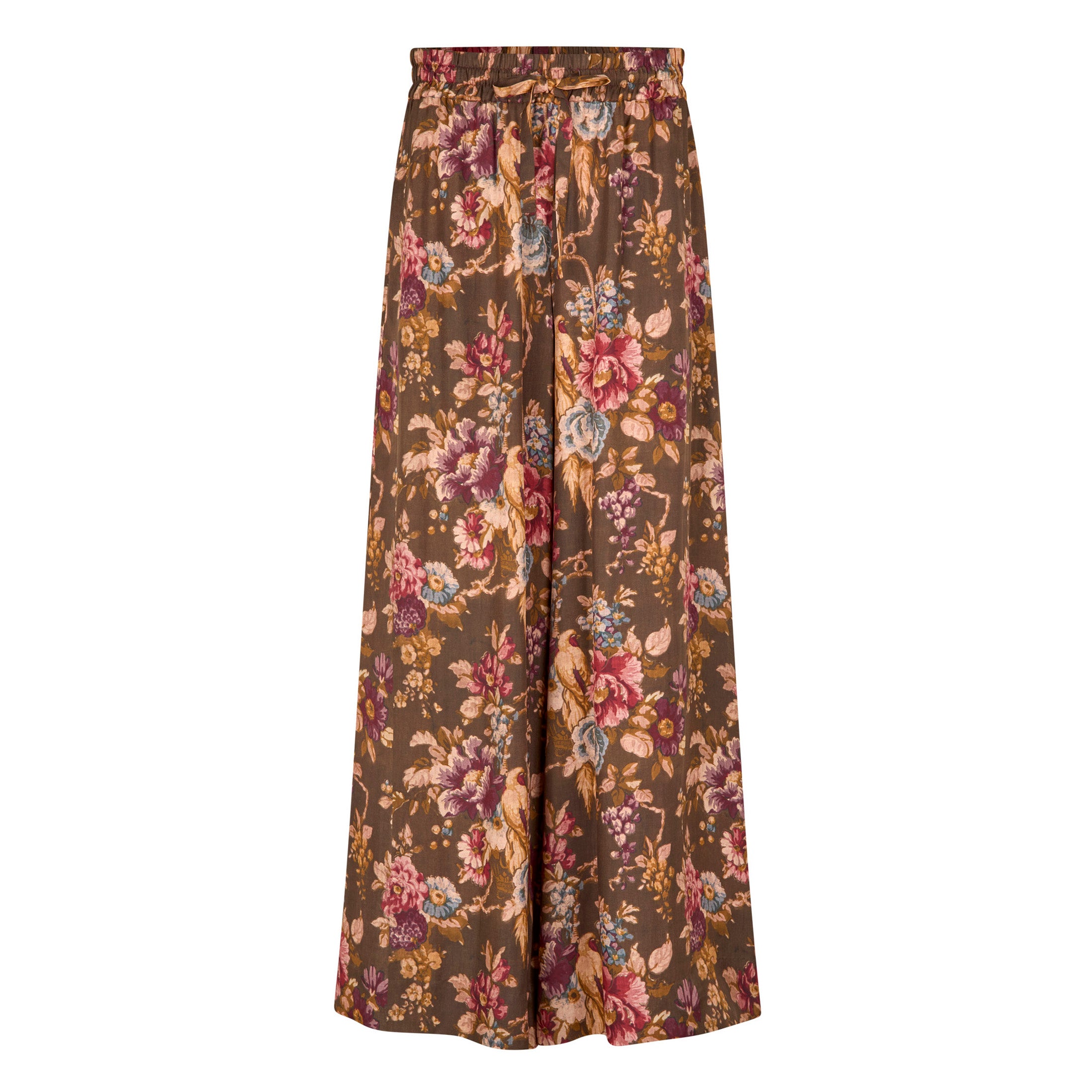 Tapis Noir Cara Palazzo Silkebukser - Mørk oliven Pants Dark olive