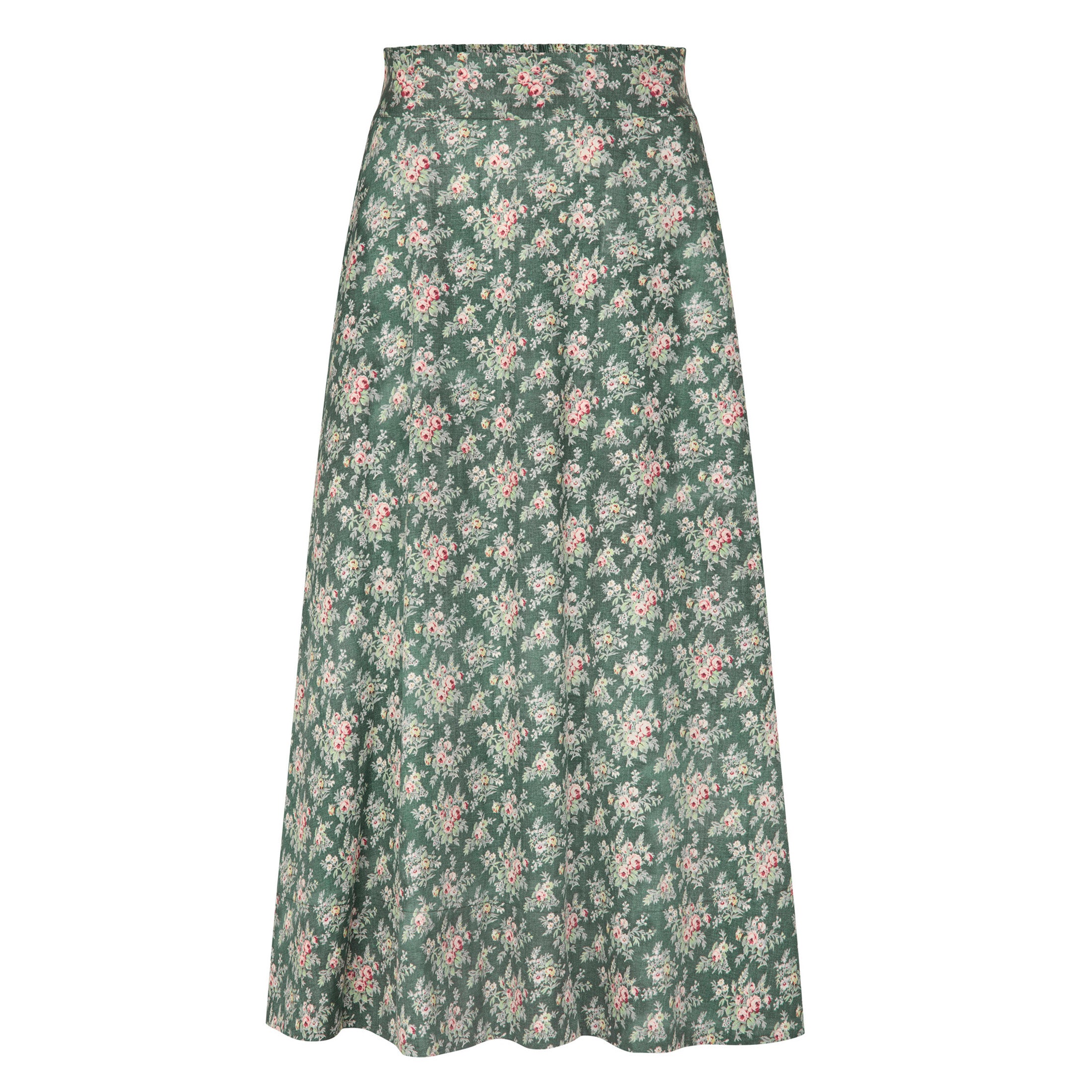 Tapis Noir Cate Bomuld Nederdel - Smaragd Skirt Mørkegrøn