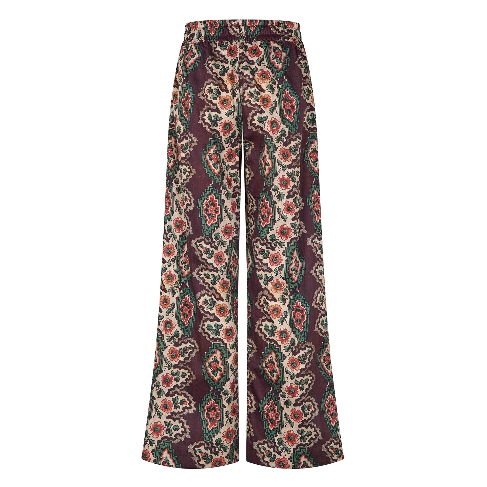 Tapis Noir Catrin Bomuld Bukser - Geometrisk stripe Pants Brun