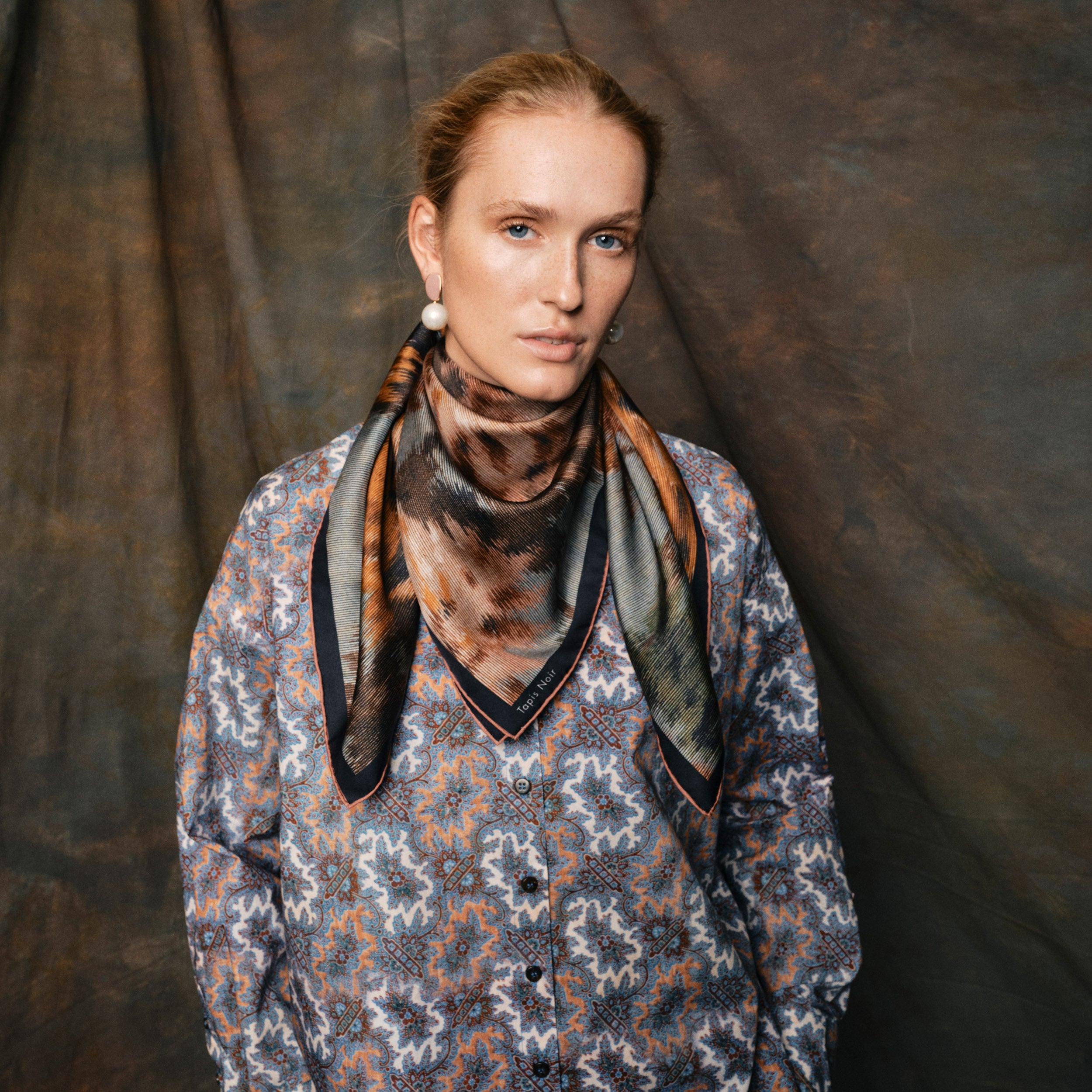 Tapis Noir Celina Bomuld Skjorte - Blå drøm Shirt Mørkeblå