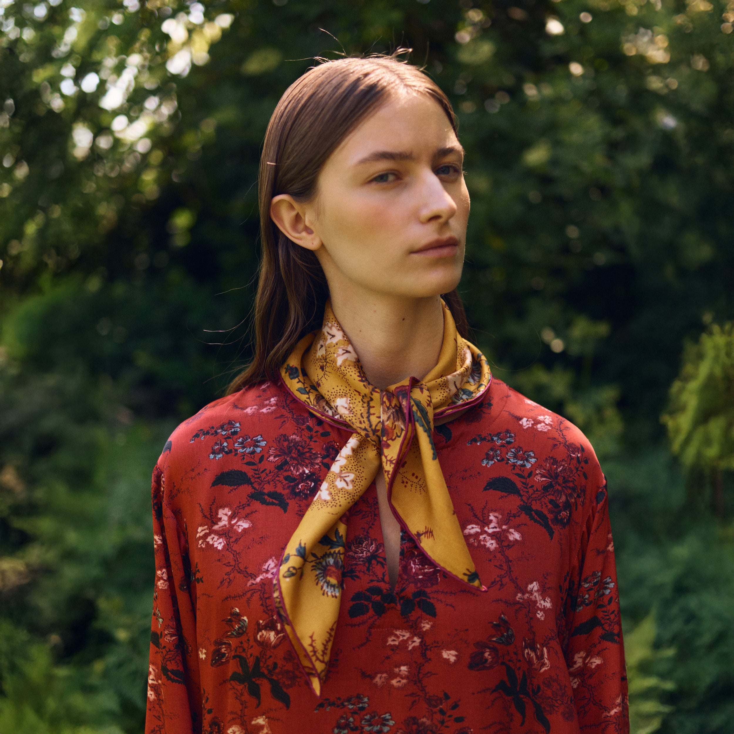 Tapis Noir Klassisk Lille Elena Tørklæde Classical Small Gul