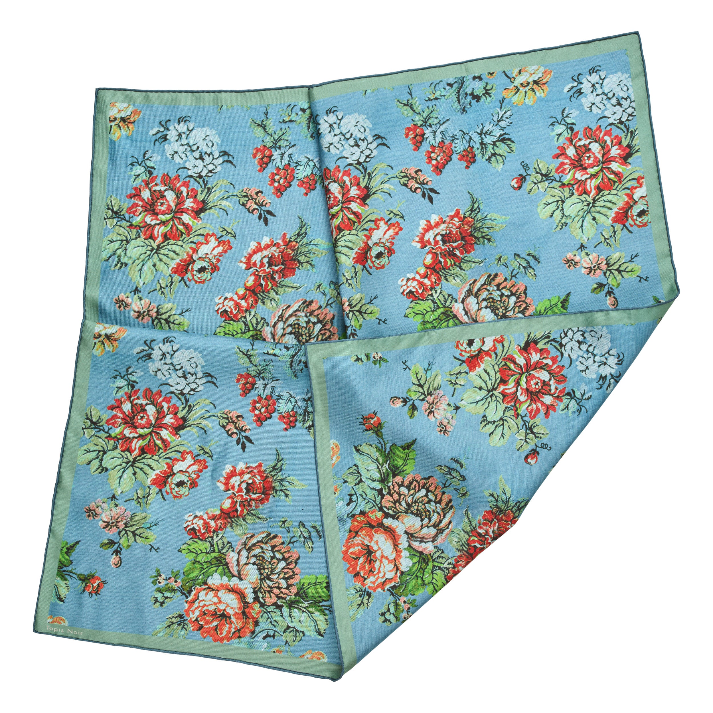 Tapis Noir Klassisk Lille Elisabeth Tørklæde Classical Small Mørkeblå