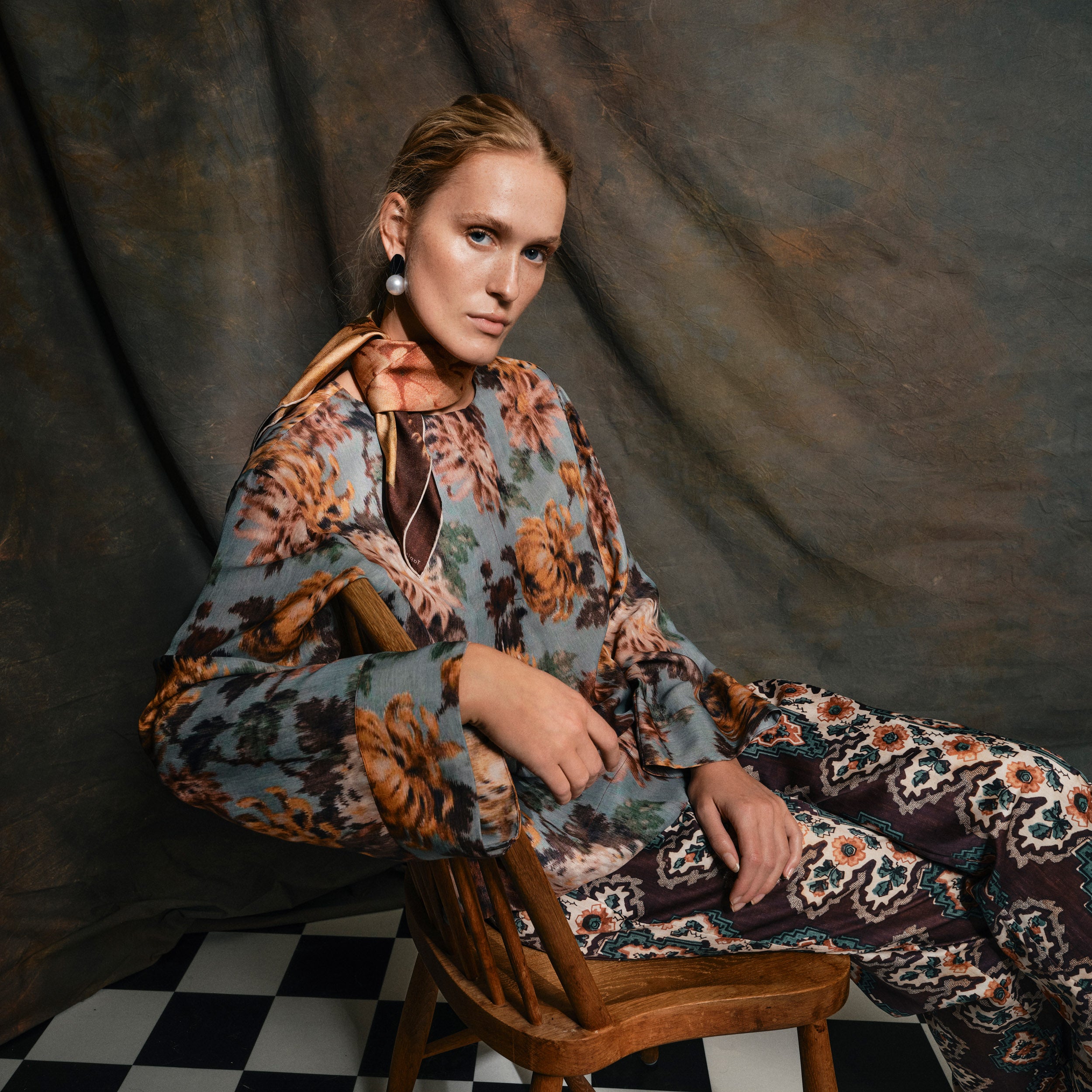 Tapis Noir Danielle Silketop - Himmelblå Top Mørkeblå