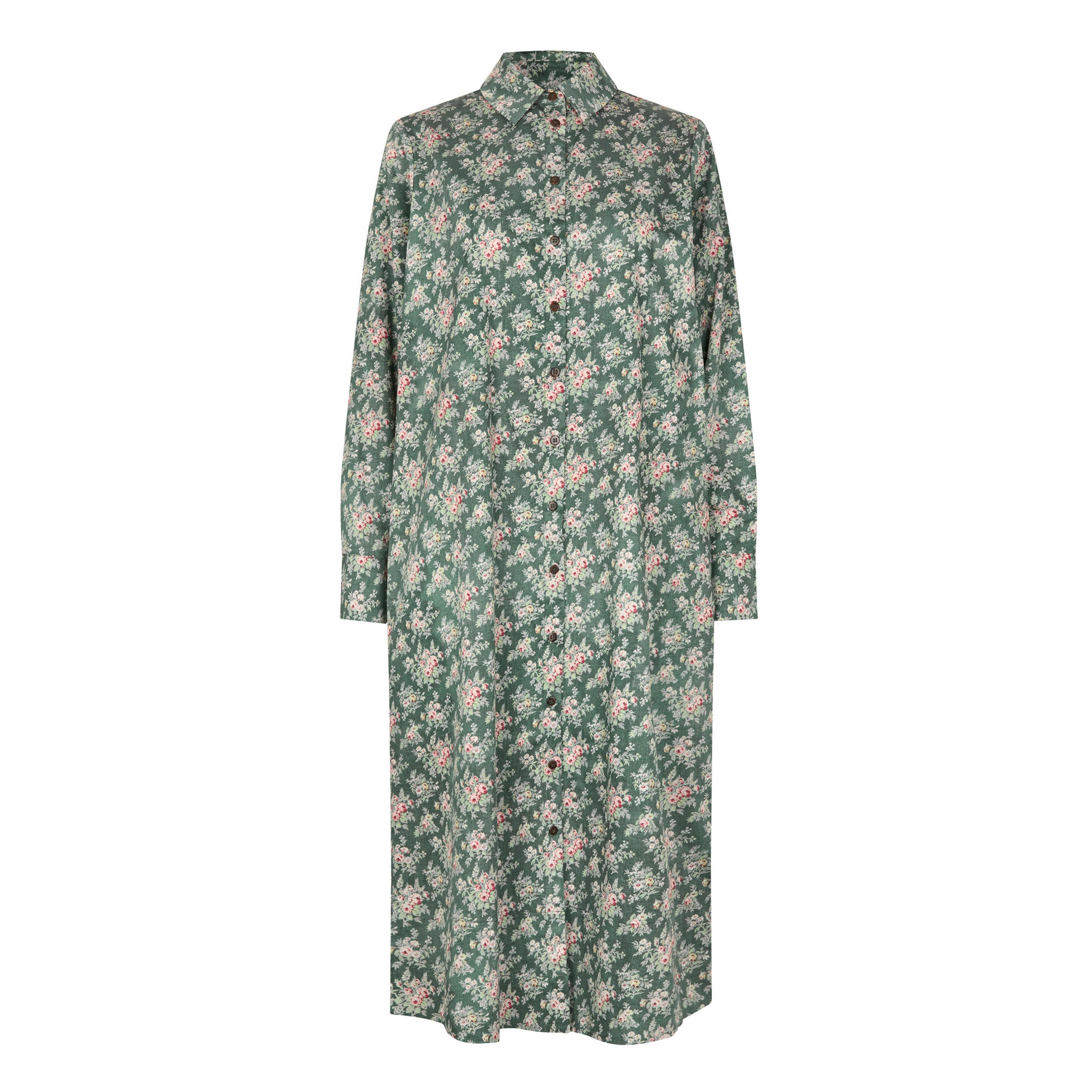 Tapis Noir Daria Bomuld Kjole - Smaragd Dress Grøn