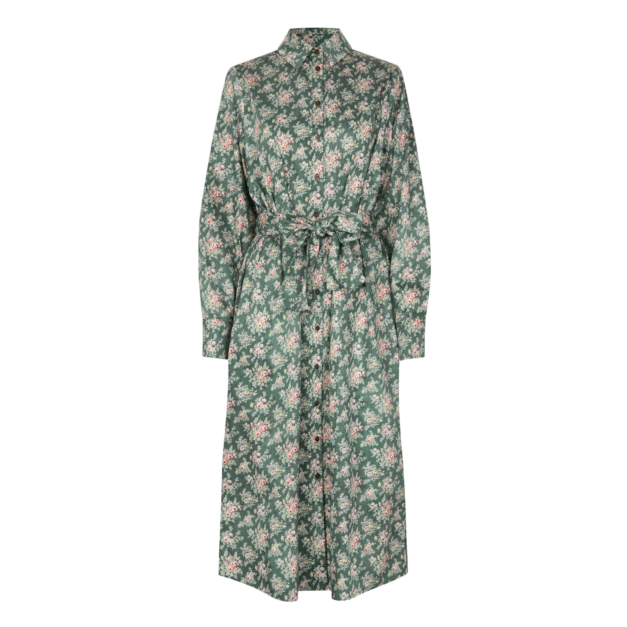 Tapis Noir Daria Bomuld Kjole - Smaragd Dress Grøn