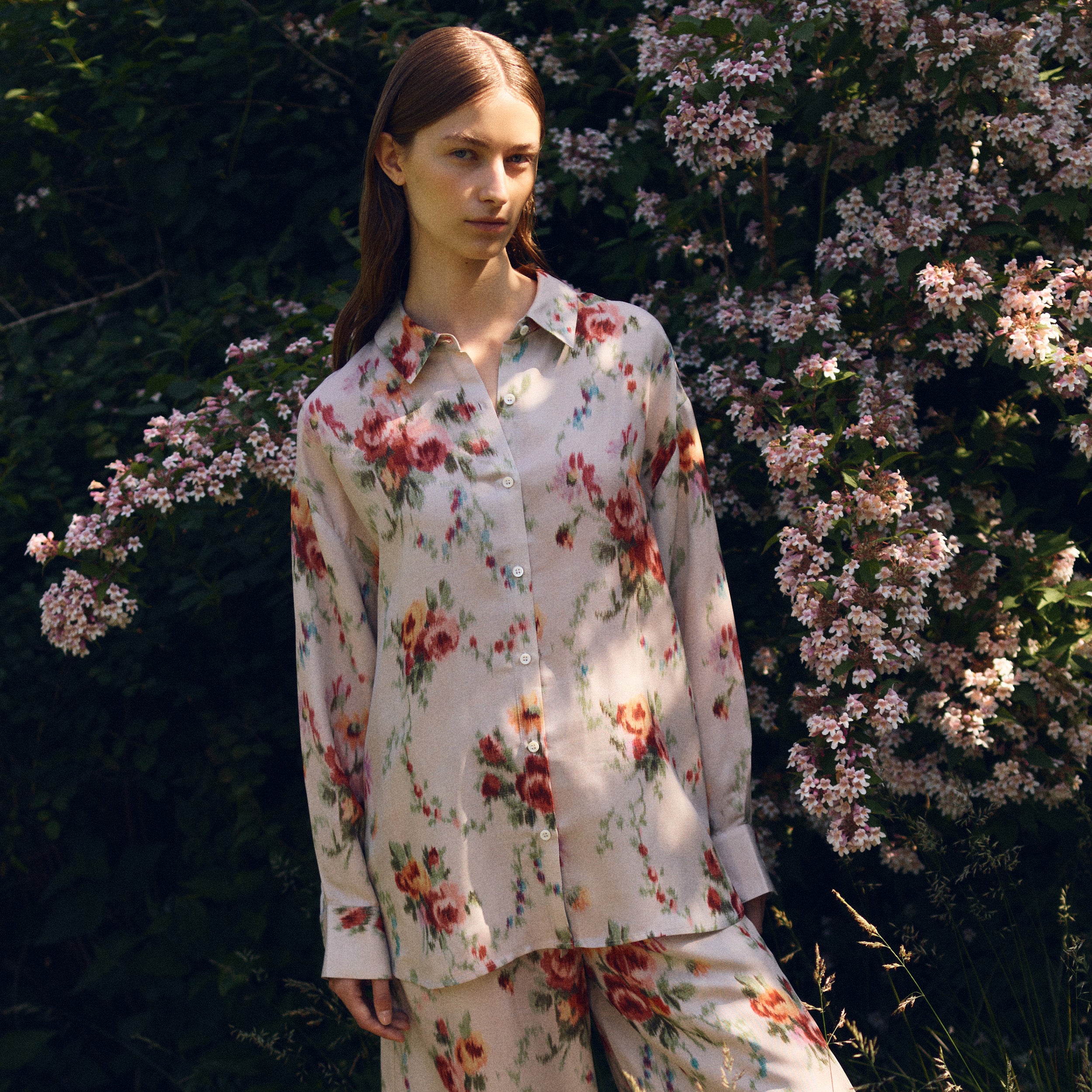 Tapis Noir Darla Silkeskjorte - Hvid Shirt Hvid