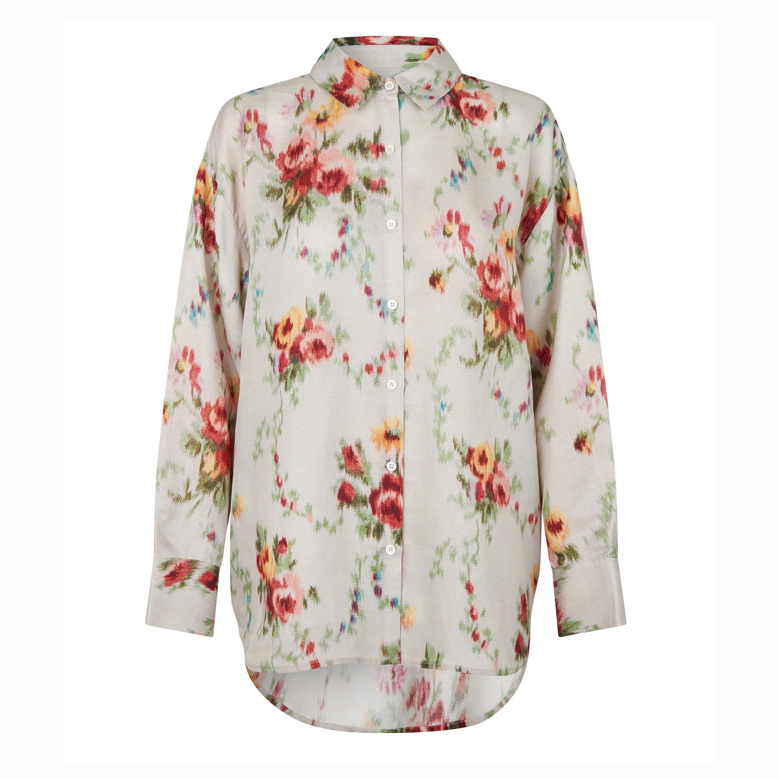 Tapis Noir Darla Silkeskjorte - Hvid Shirt Hvid