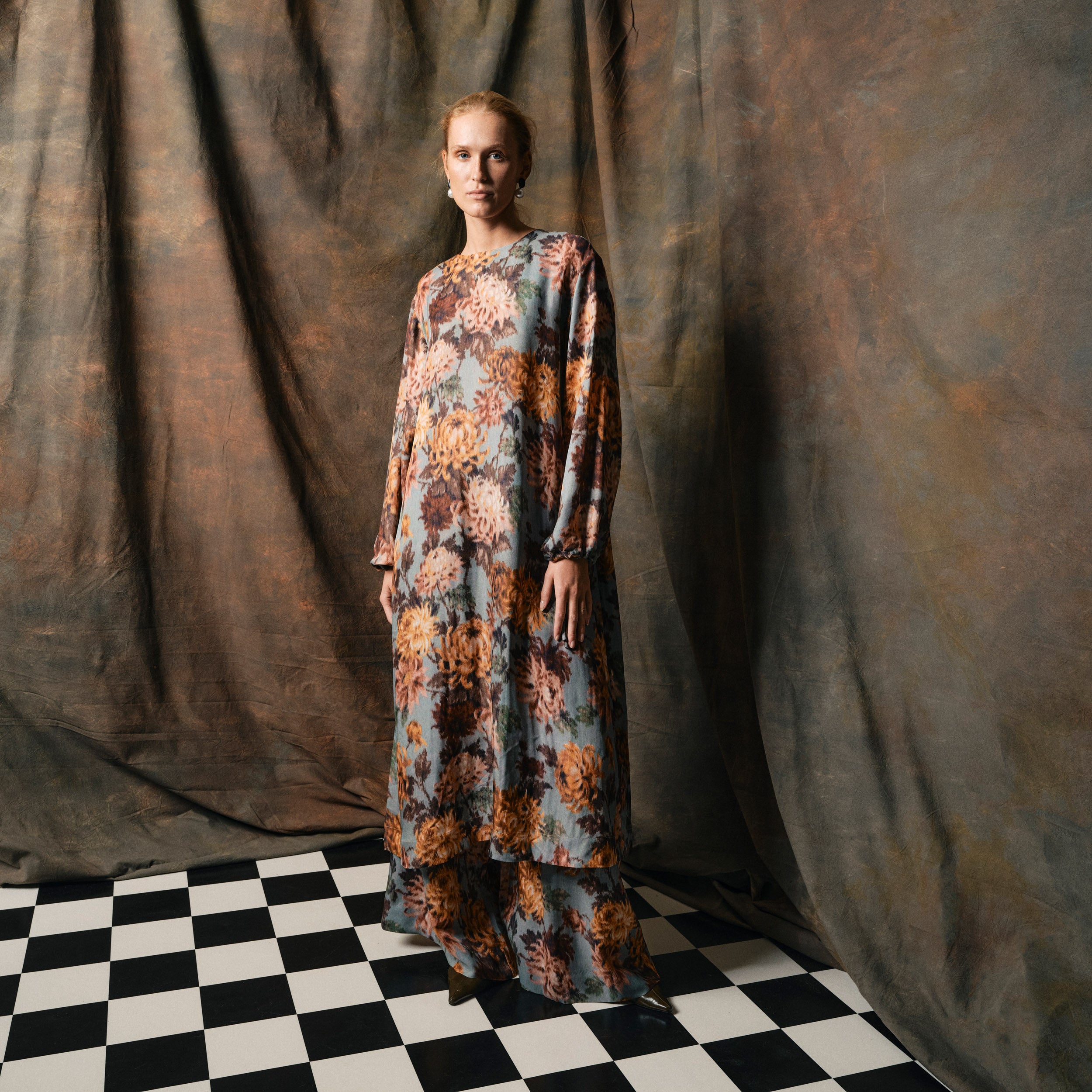 Tapis Noir Deidre Silkekjole - Himmelblå Dress Mørkeblå