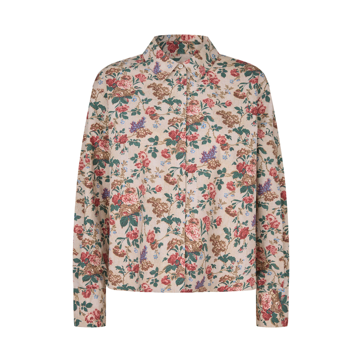 Tapis Noir Frances Cotton Shirt - Rose Shirt Beige
