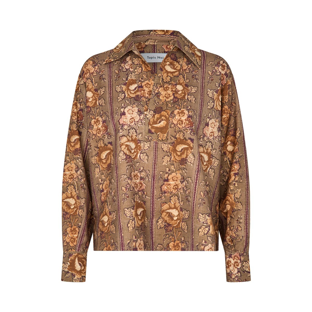 Tapis Noir Francisca Uld Skjorte - Taupe Shirt Beige