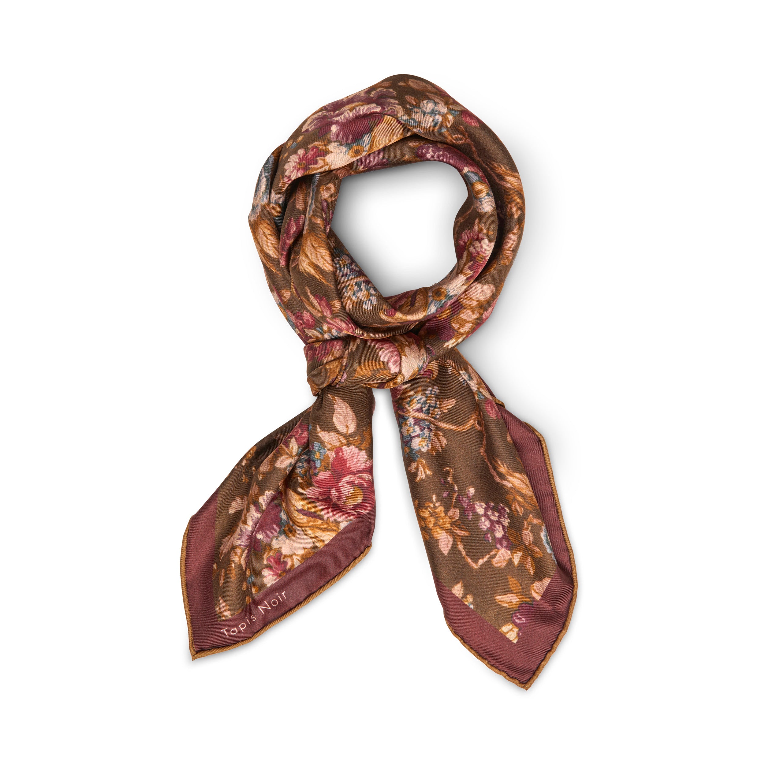 Tapis Noir Klassisk Daisy Tørklæde Classical Brun