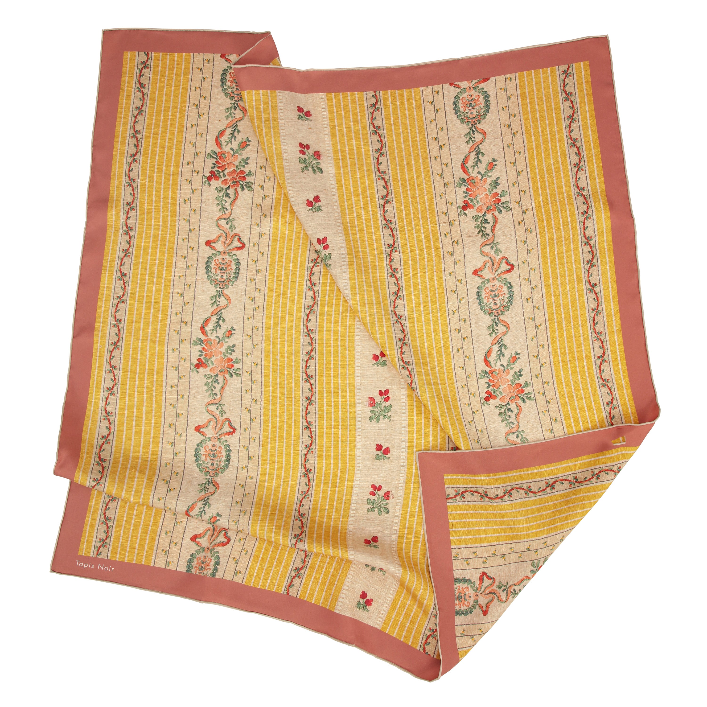 Tapis Noir Klassisk Gult Stribet Tørklæde Classical Gul