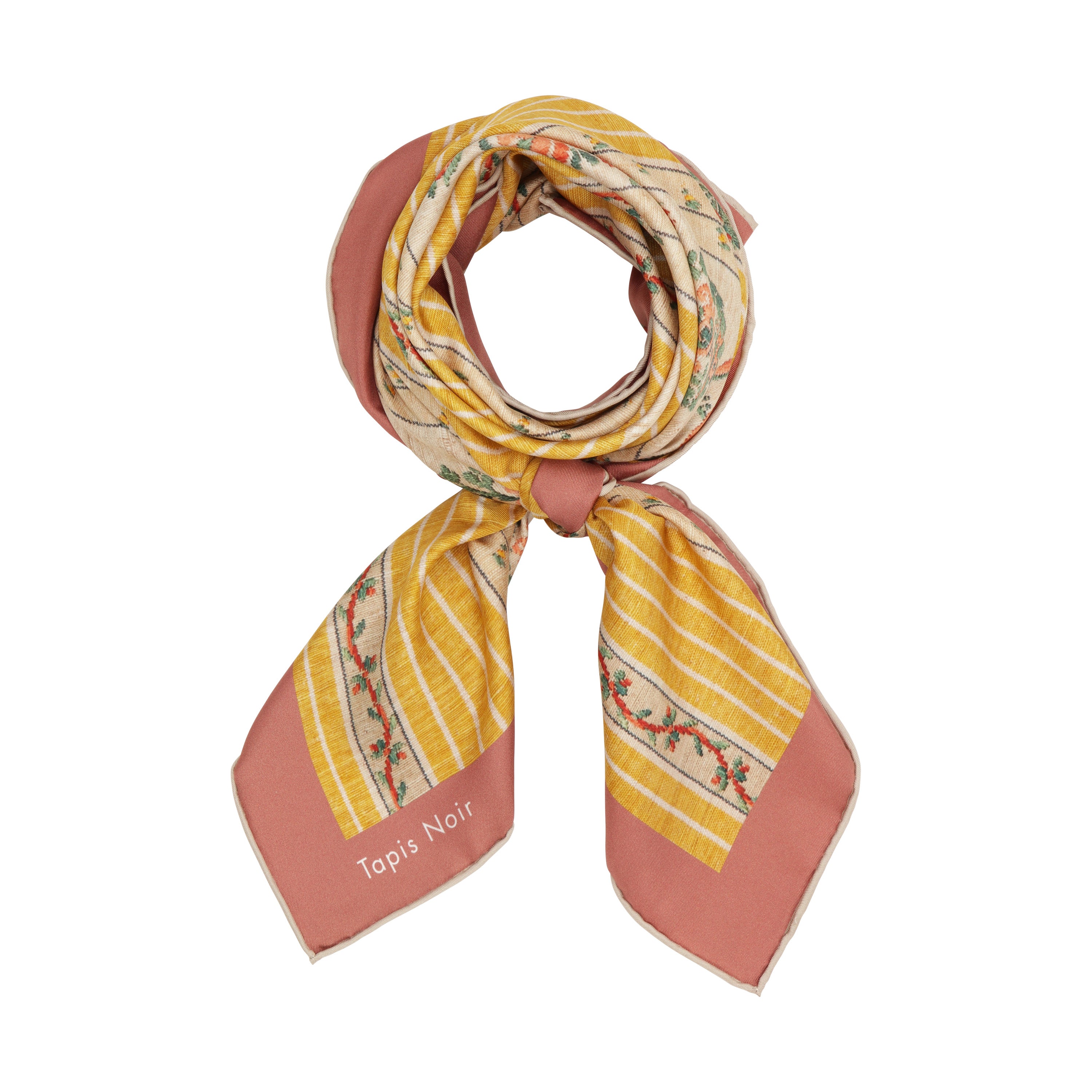 Tapis Noir Klassisk Gult Stribet Tørklæde Classical Gul