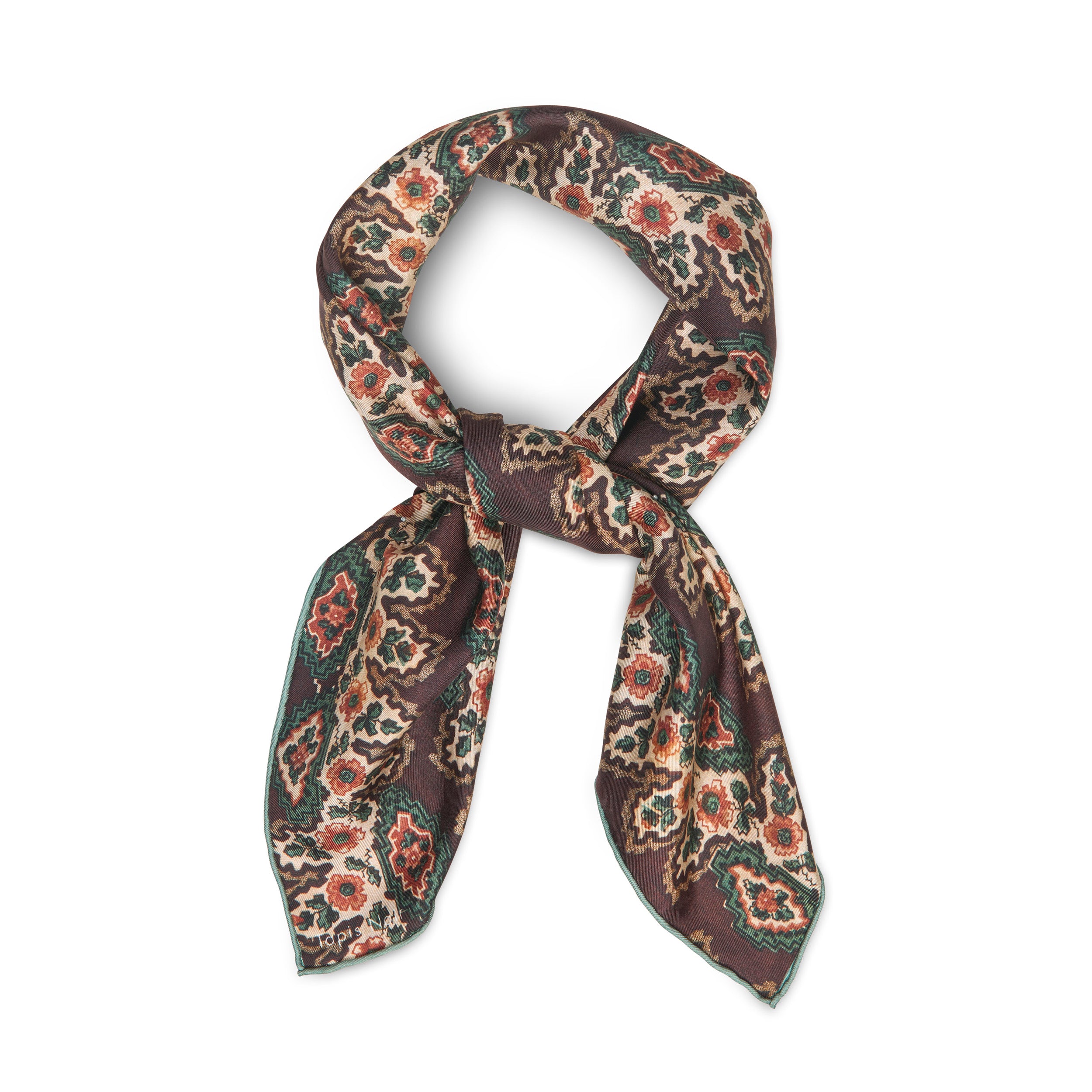 Tapis Noir Klassisk Lille Dara Tørklæde Small Classical Brun