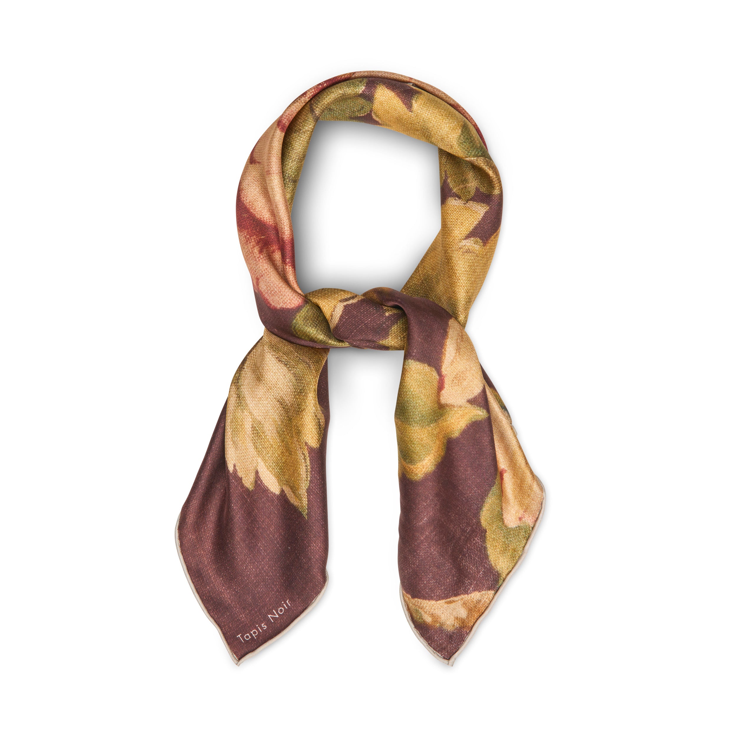 Tapis Noir Klassisk Lille Davina Tørklæde Small Classical Brun