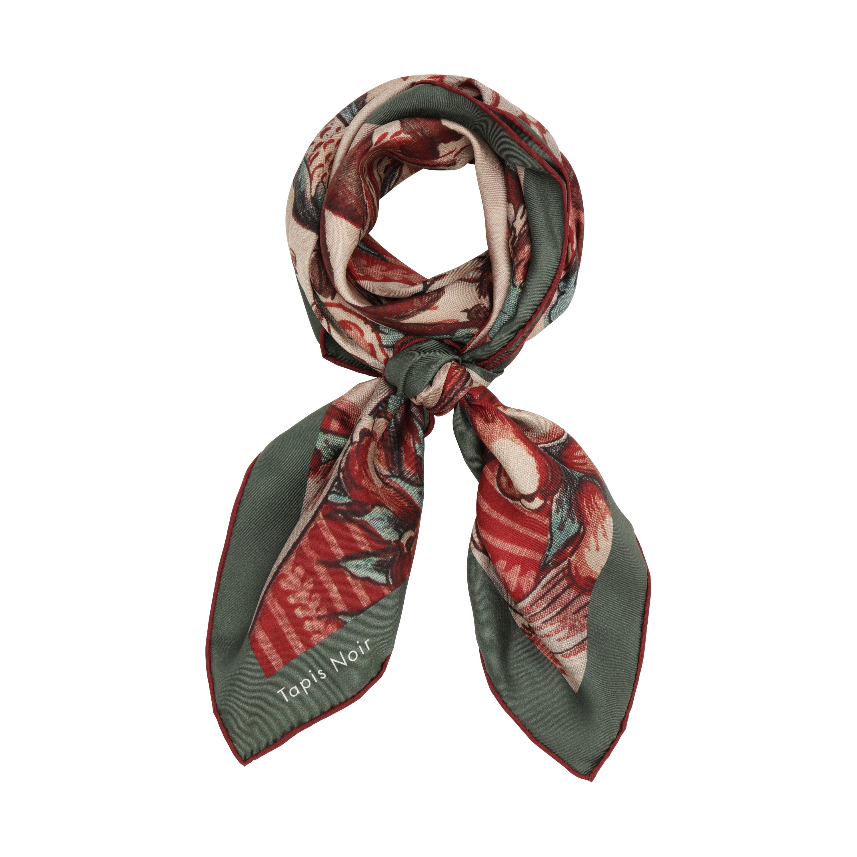 Tapis Noir Klassisk Papegøje Tørklæde Classical Beige