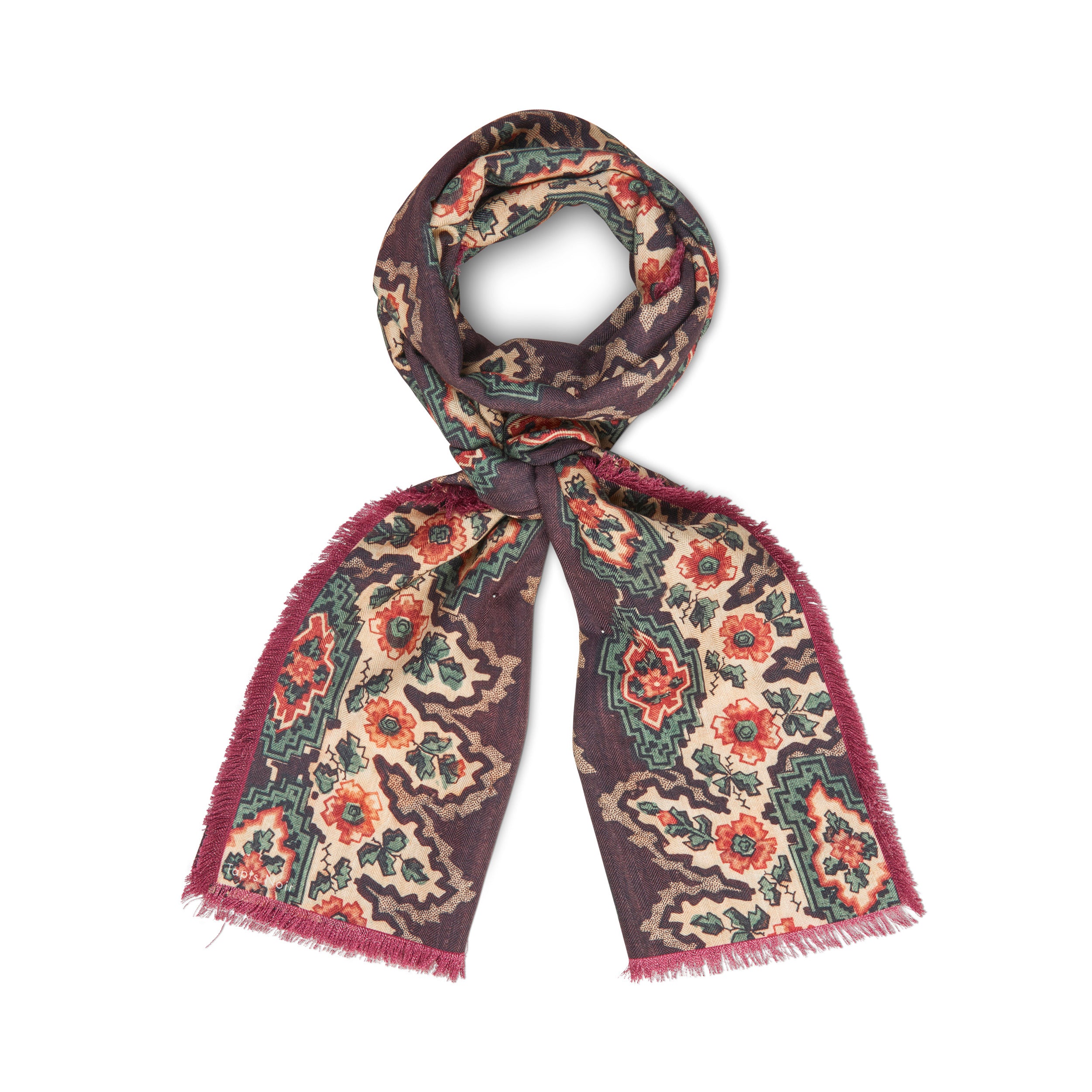 Tapis Noir Langt Dara Tørklæde Long Brun