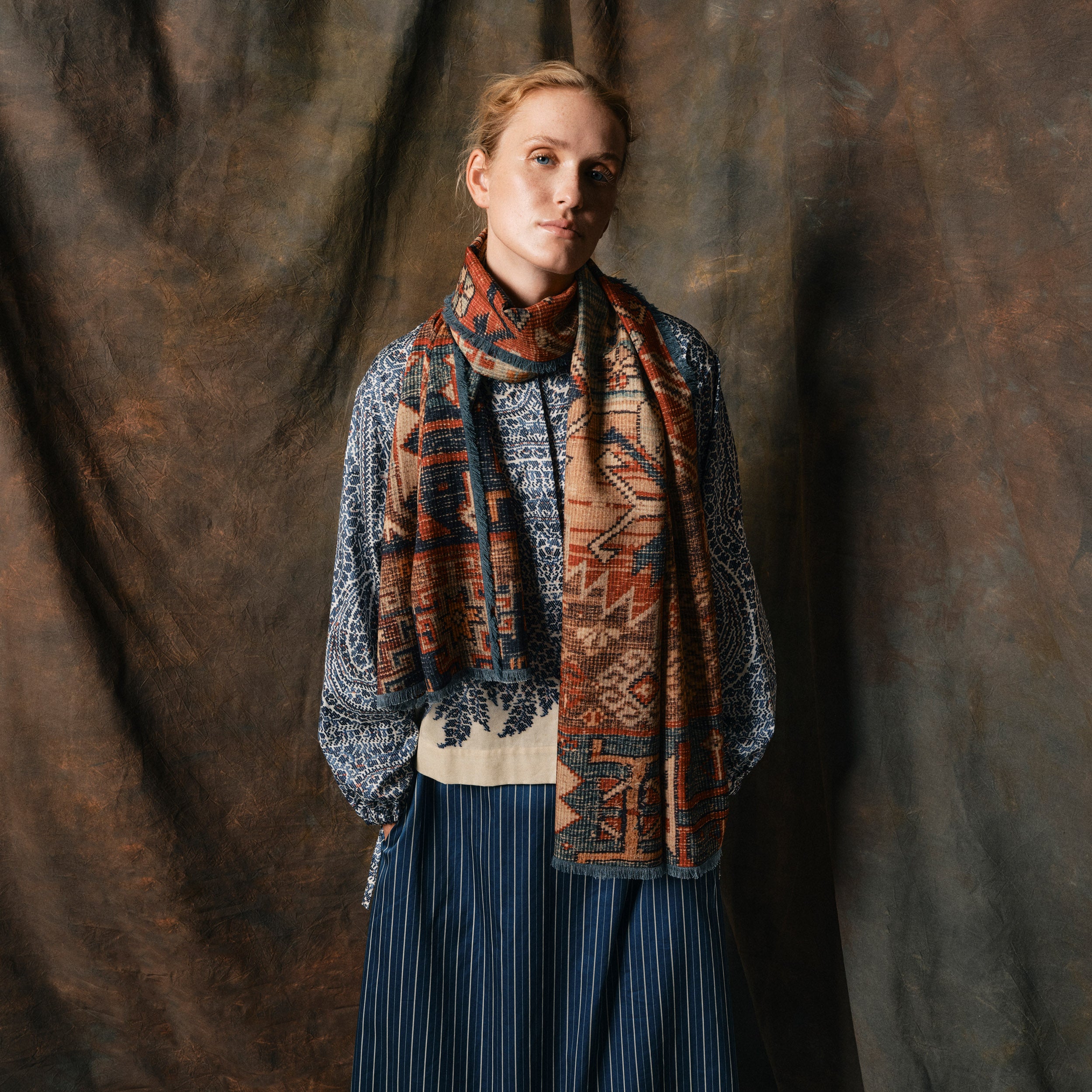 Tapis Noir Langt Dorothy Tørklæde Long Rød