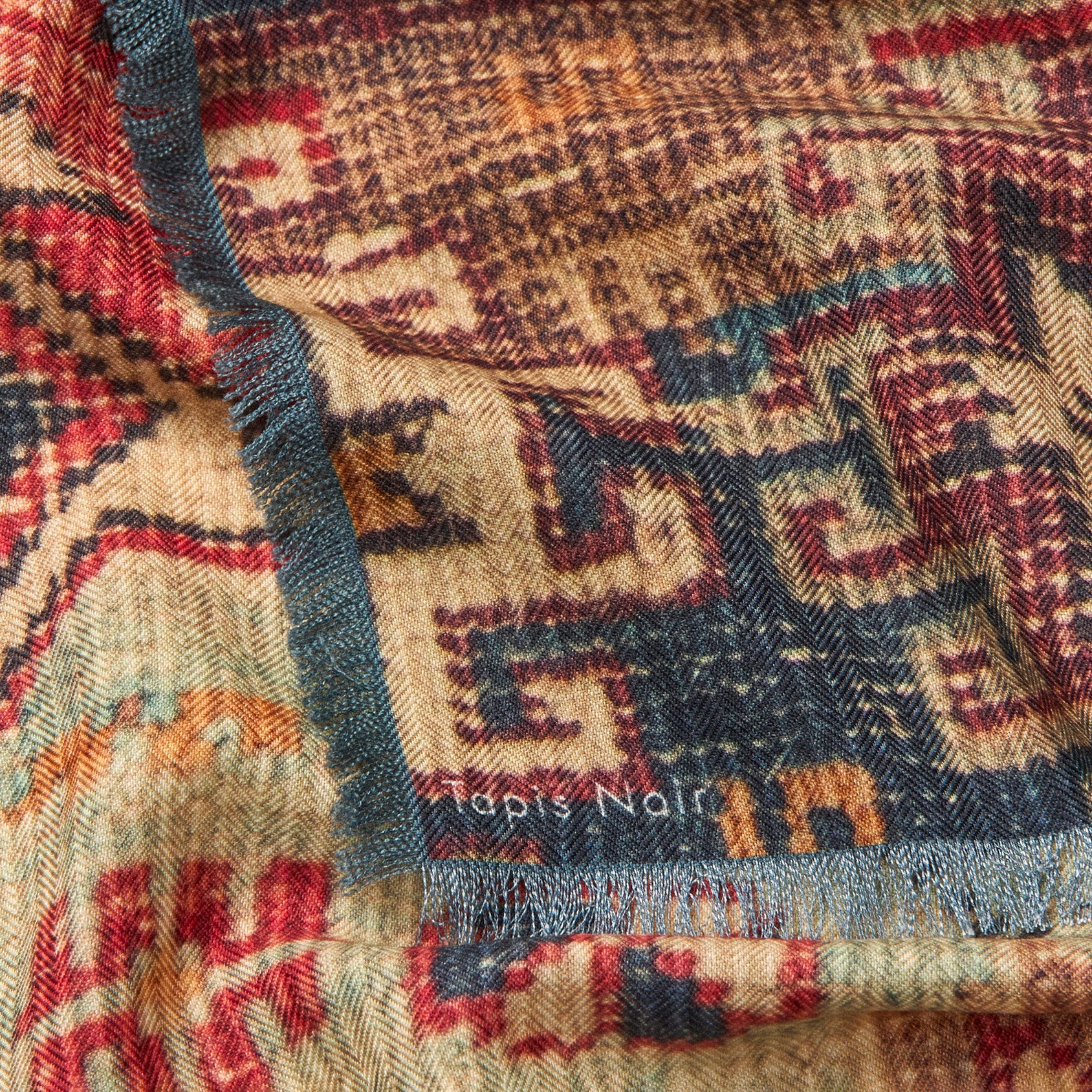 Tapis Noir Langt Dorothy Tørklæde Long Rød