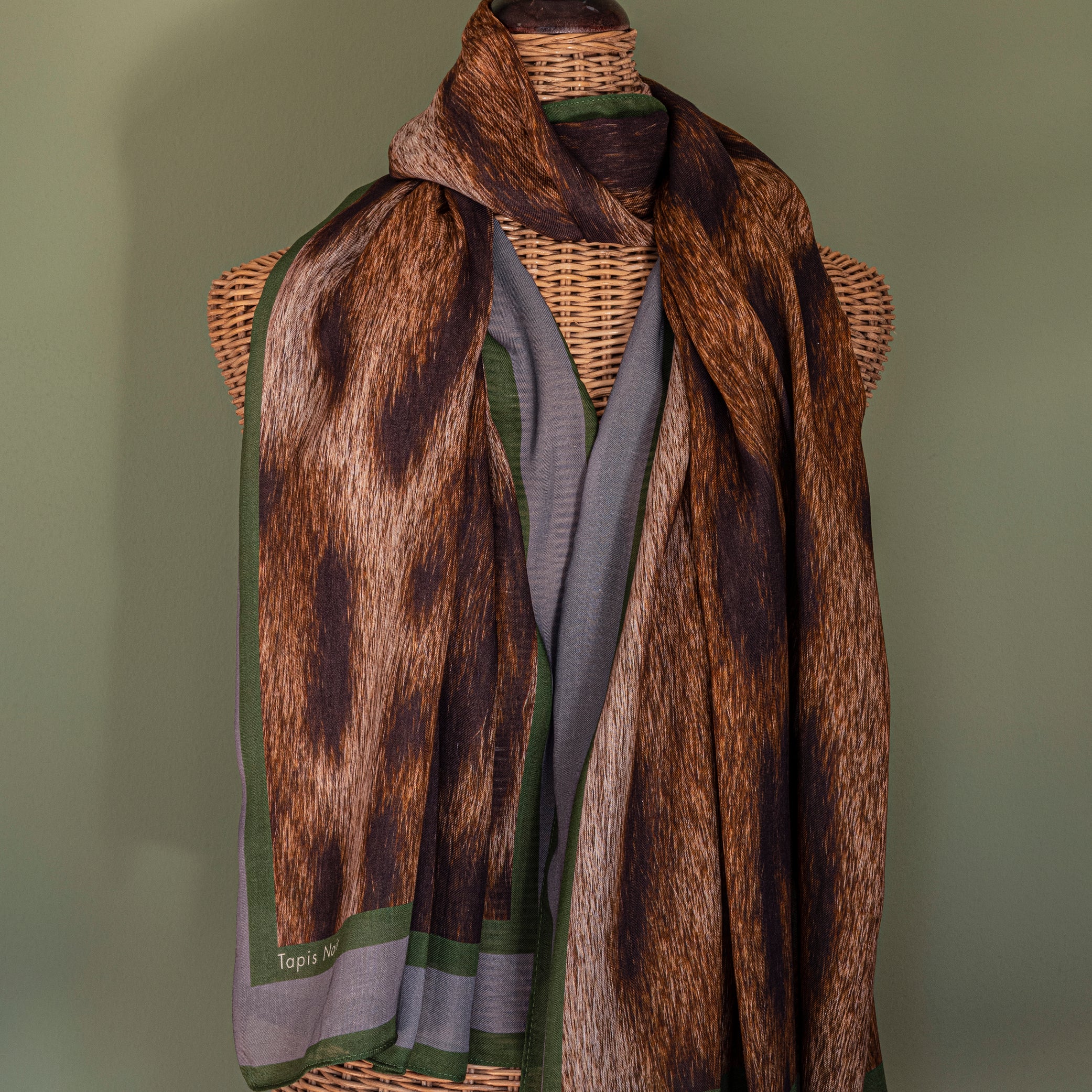 Tapis Noir Langt Ozelot Tørklæde Long Dyreprint