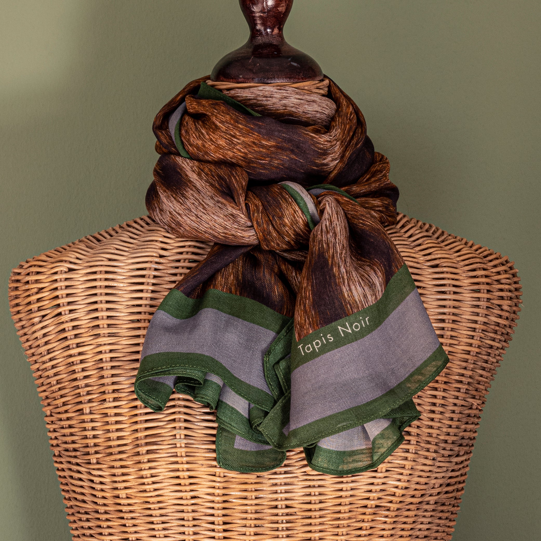 Tapis Noir Langt Ozelot Tørklæde Long Dyreprint