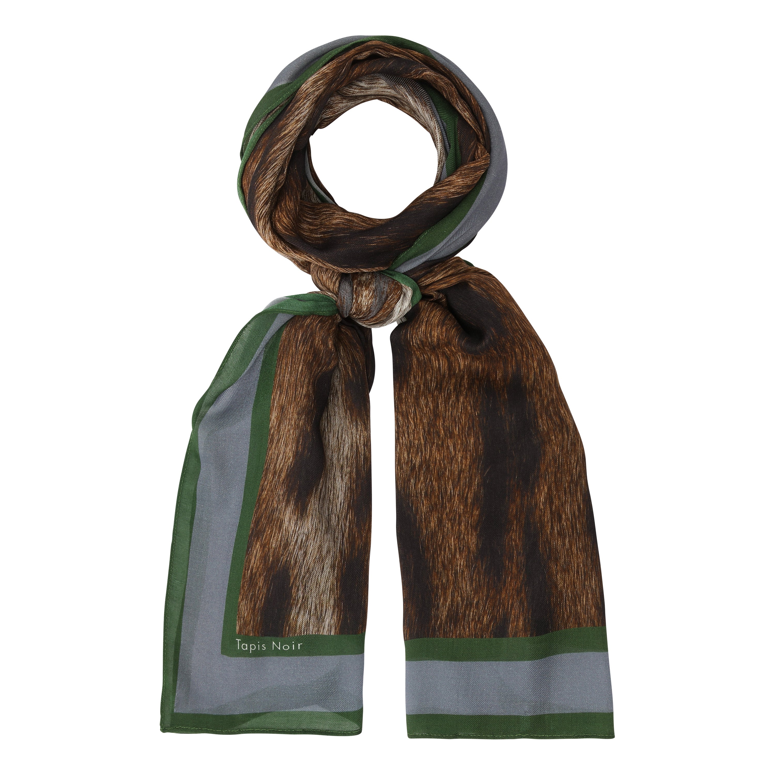 Tapis Noir Langt Ozelot Tørklæde Long Dyreprint