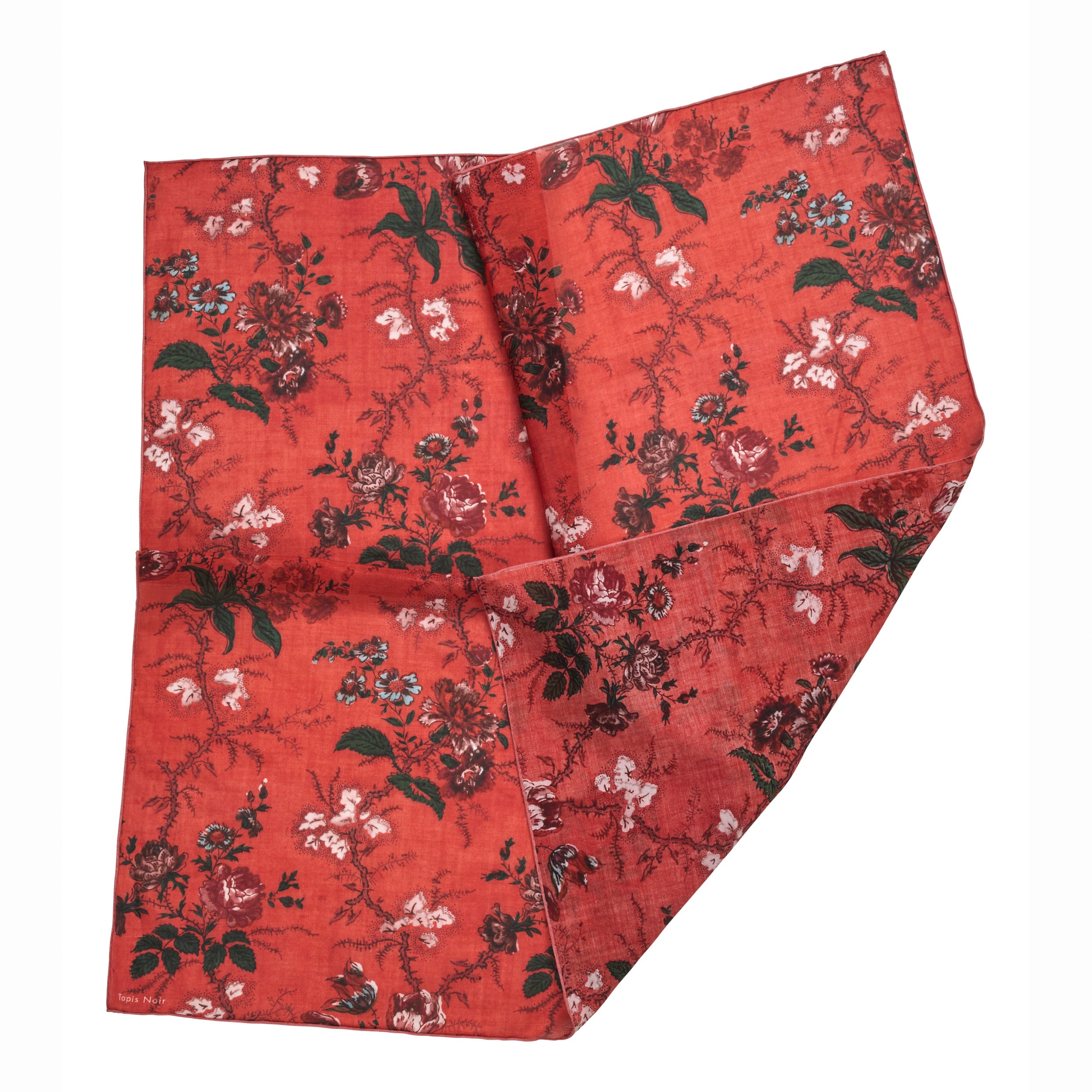 Tapis Noir Let Lille Ellen Tørklæde Light Small (67x67cm) Rød