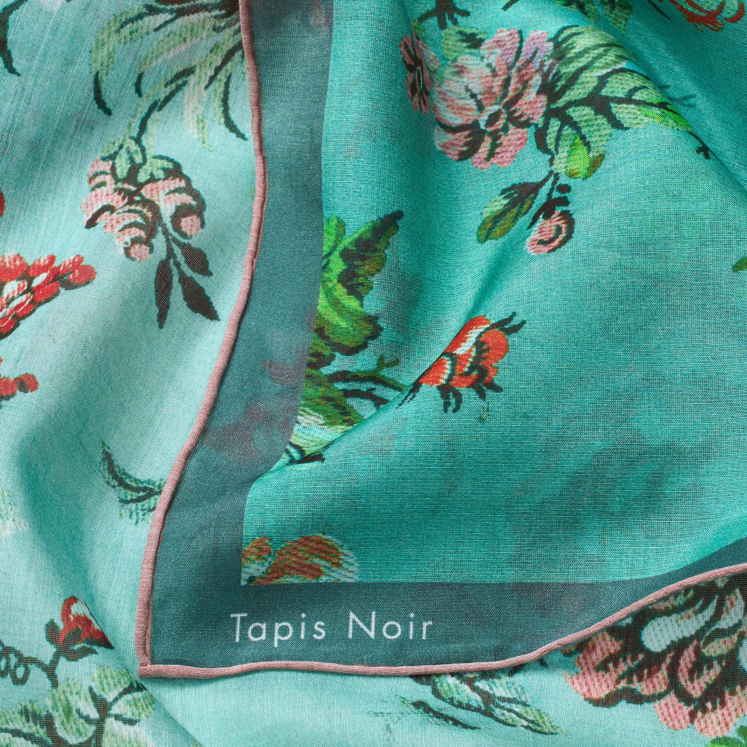 Tapis Noir Let Lille Erica Tørklæde Light Small (67x67cm) Grøn