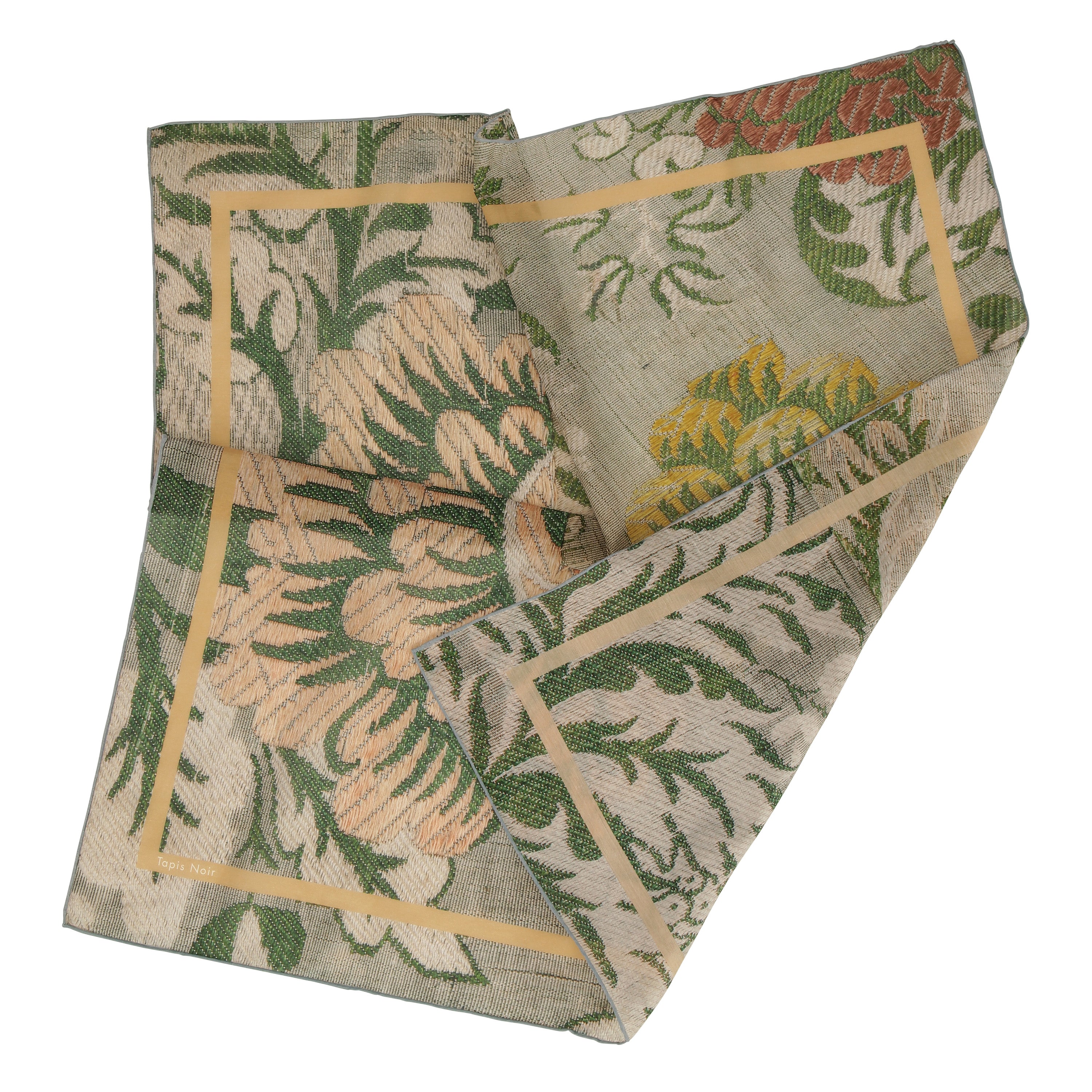 Tapis Noir Let Grønt Blomstret Tørklæde Light Grøn