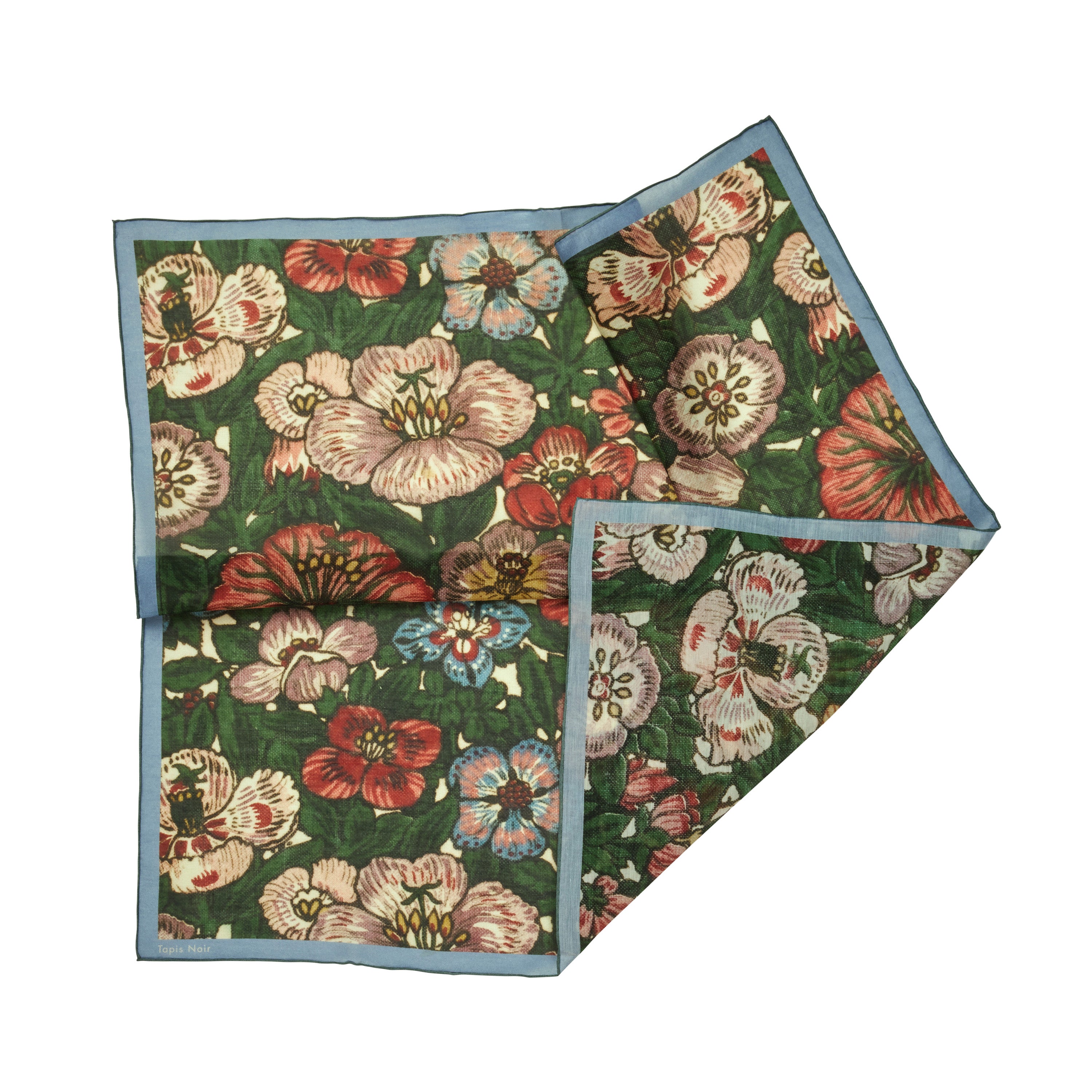 Tapis Noir Let Grønt Blomstret Tørklæde Light Grøn