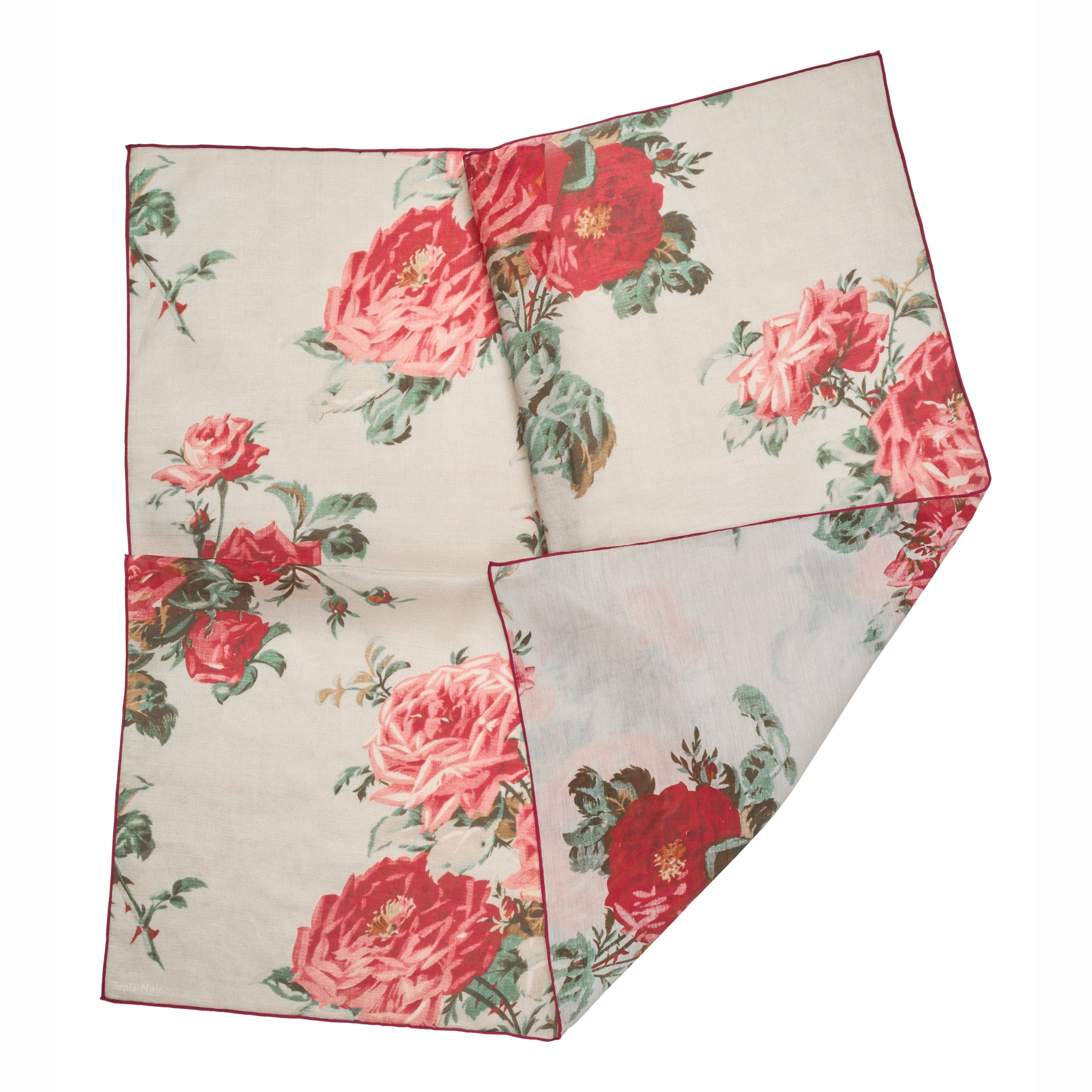 Tapis Noir Let Lille Essie Tørklæde Light Small (67x67cm) Hvid