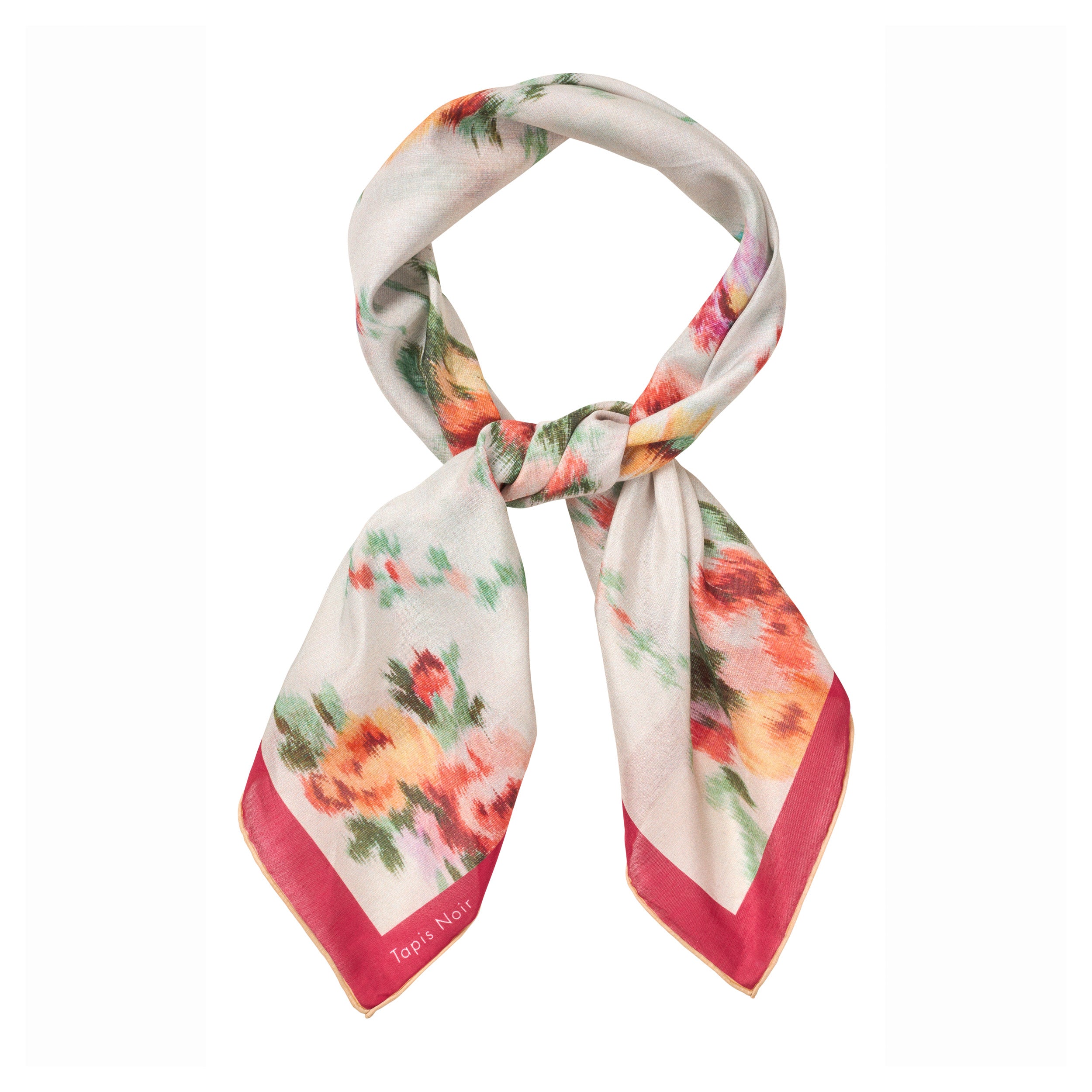 Tapis Noir Let Lille Eve Tørklæde Light Small (67x67cm) Hvid