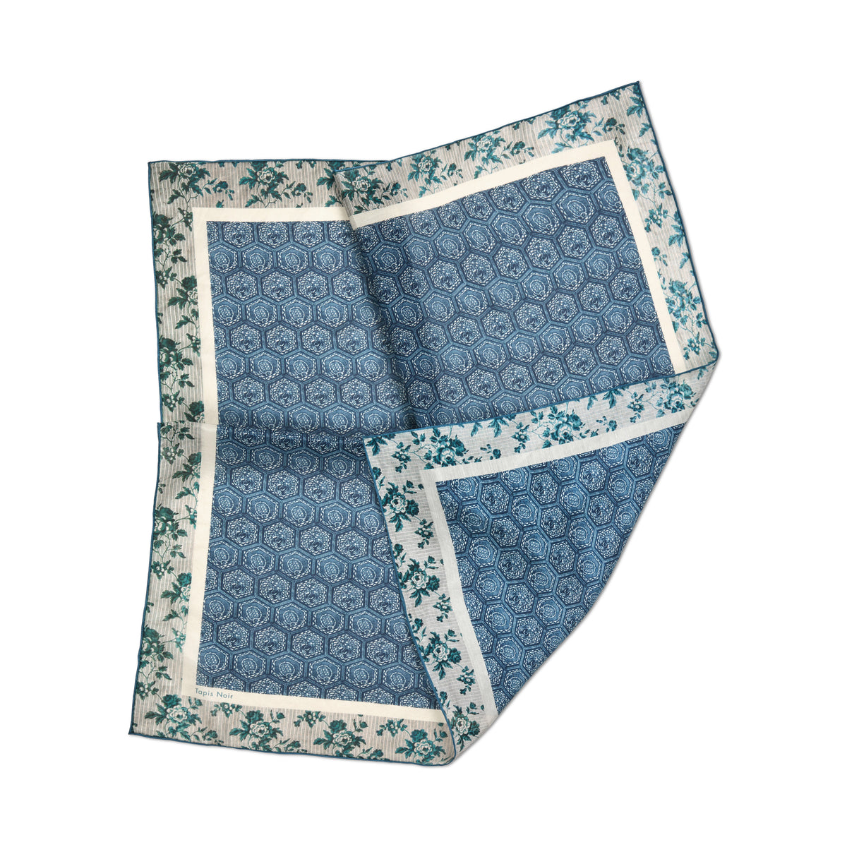 Tapis Noir Let Småt Giovanna Tørklæde Light Small (67x67cm) Mørkeblå