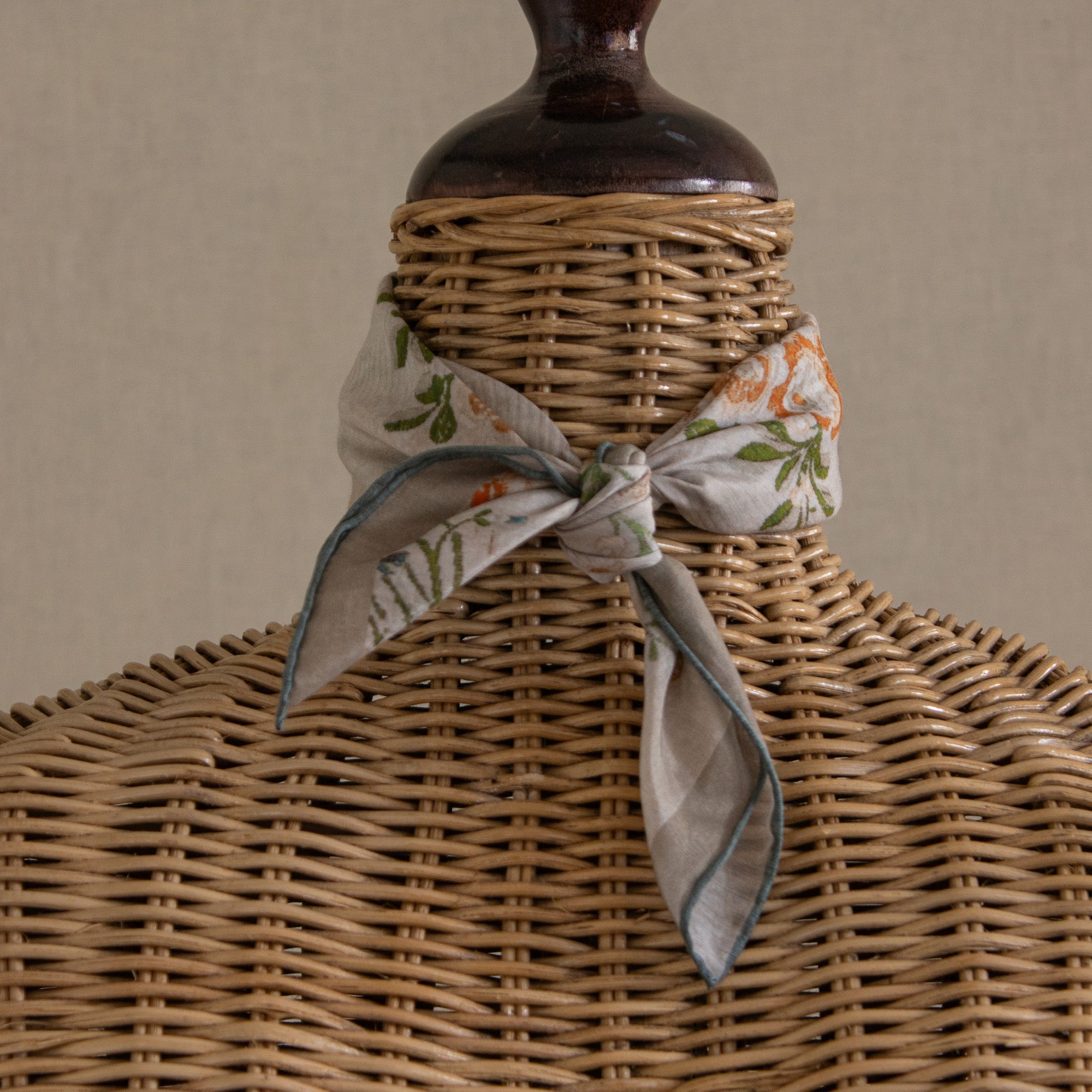 Tapis Noir Lommetørklæde Brokade Handkerchief Beige