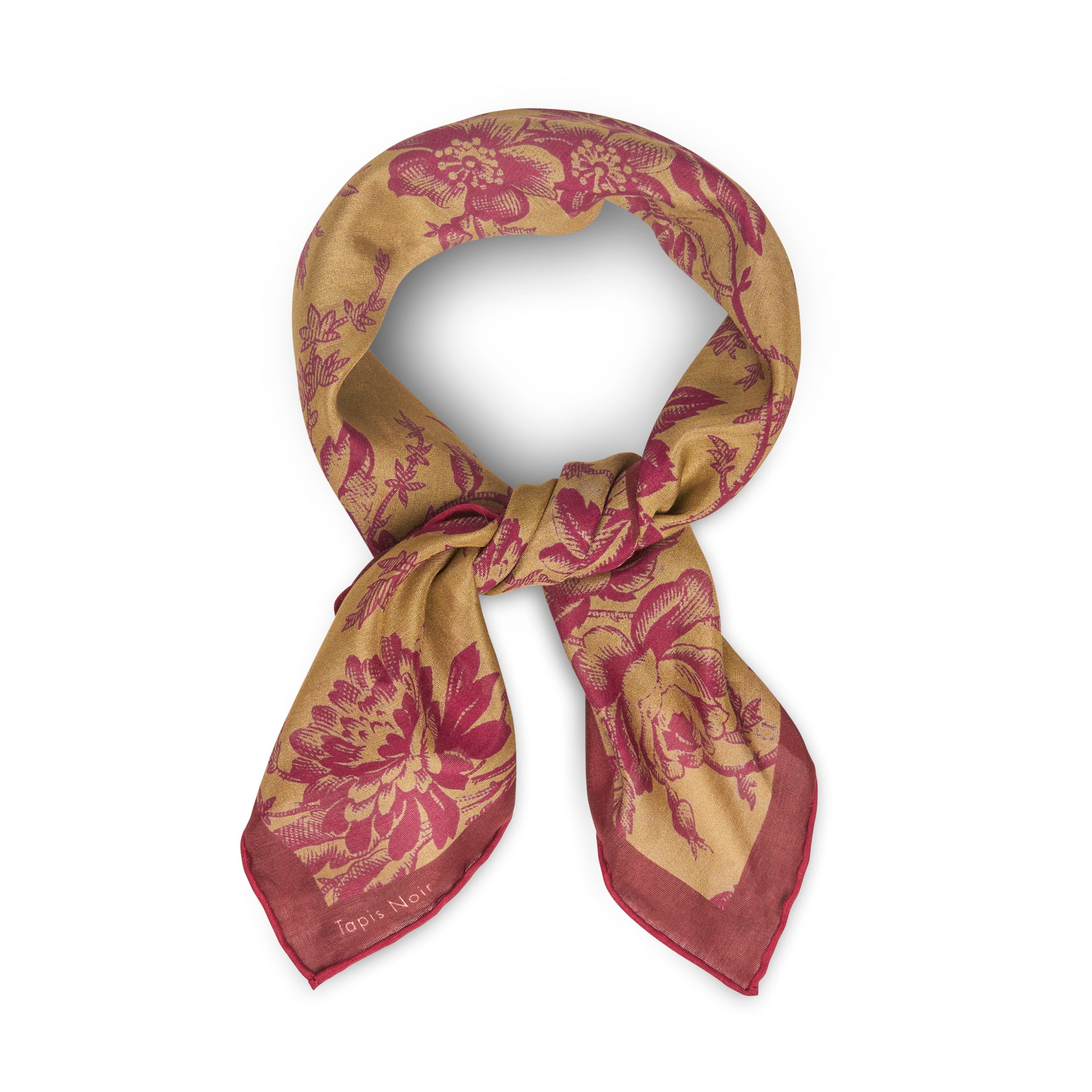 Tapis Noir Lommetørklæde Dion Handkerchief Beige