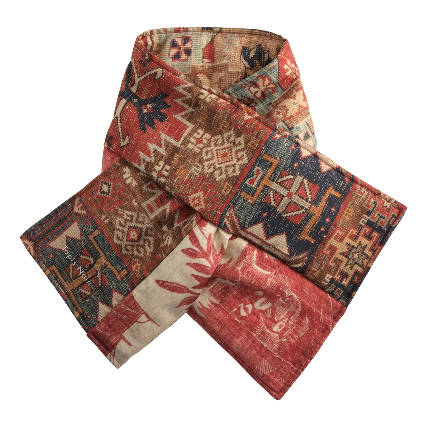 Tapis Noir Puffer Red Scarf Puffer Andre