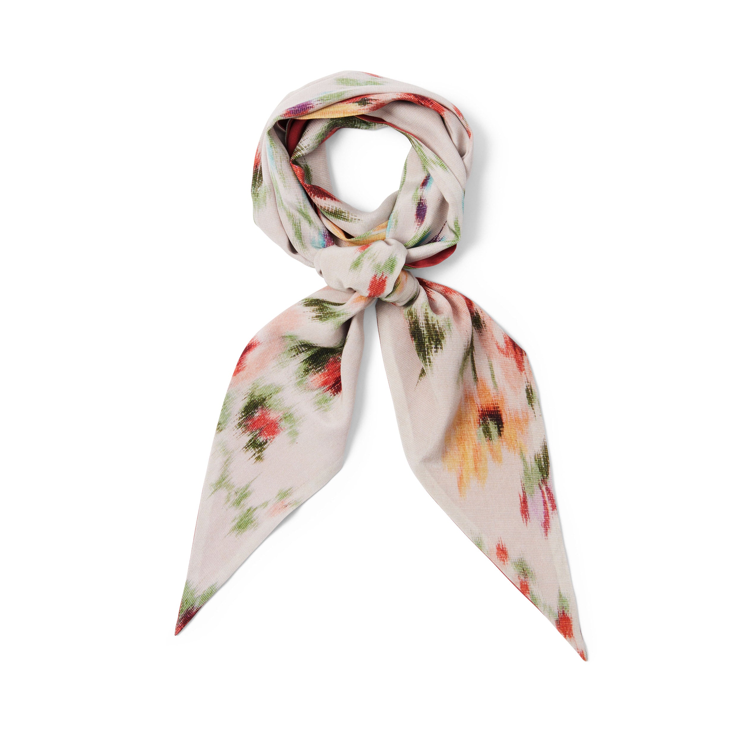 Tapis Noir Smalt Hvidt Blomstret Tørklæde Slim Flerfarvet