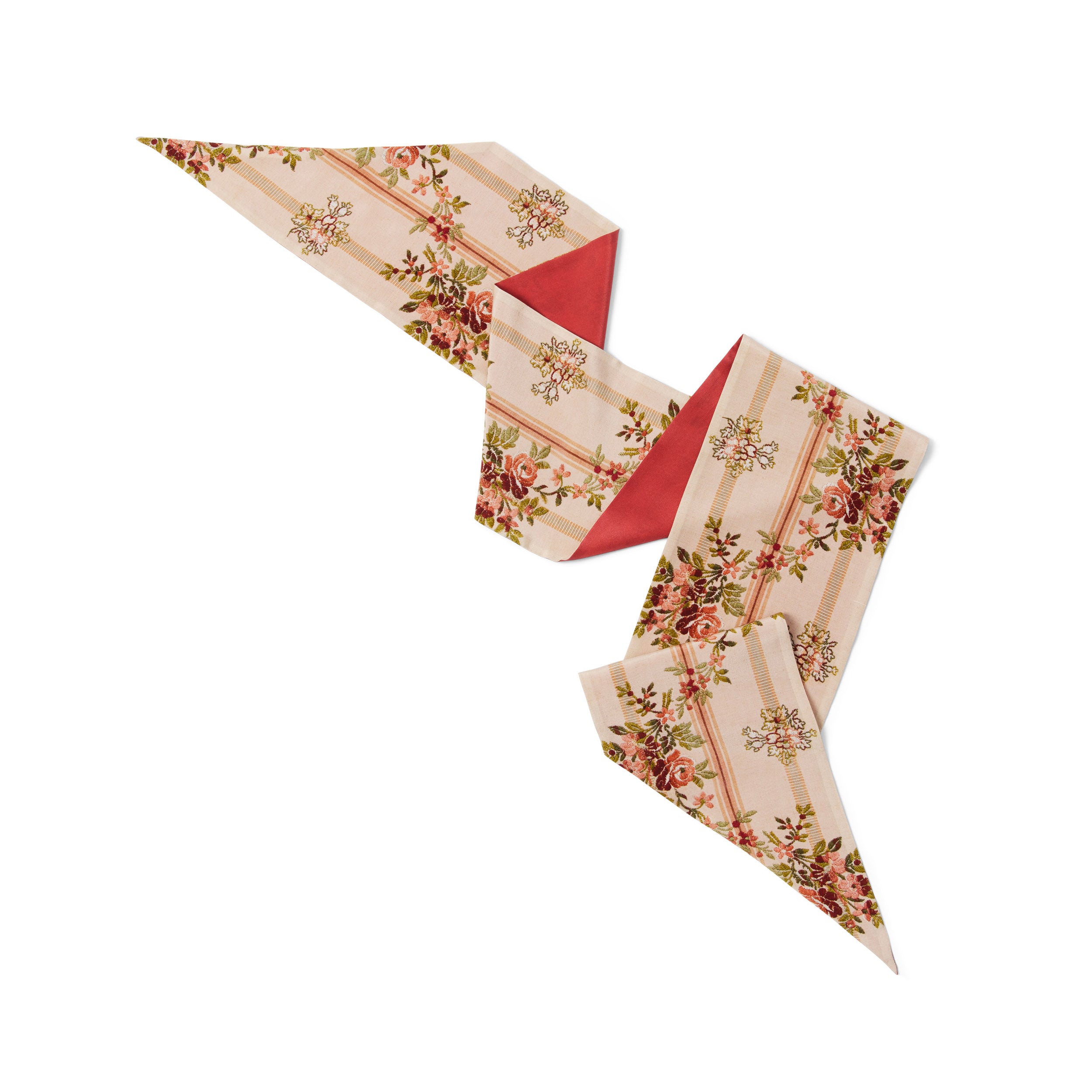 Tapis Noir Smalt Pastel Stribet Tørklæde Slim Flerfarvet