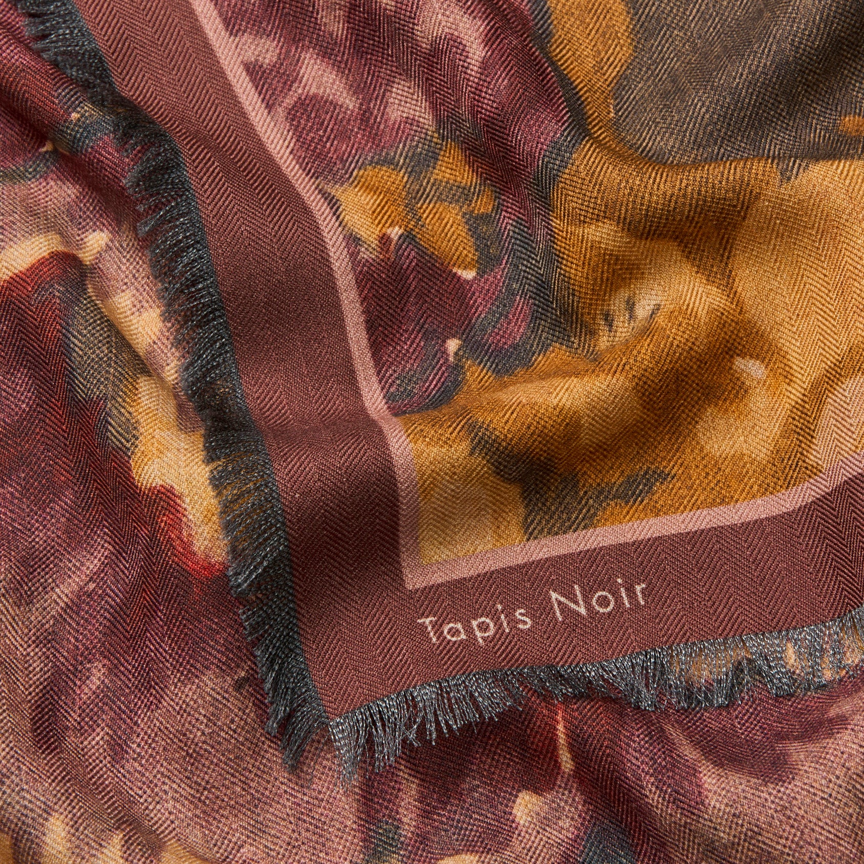 Tapis Noir Stort Daisy Tørklæde Large Dark olive