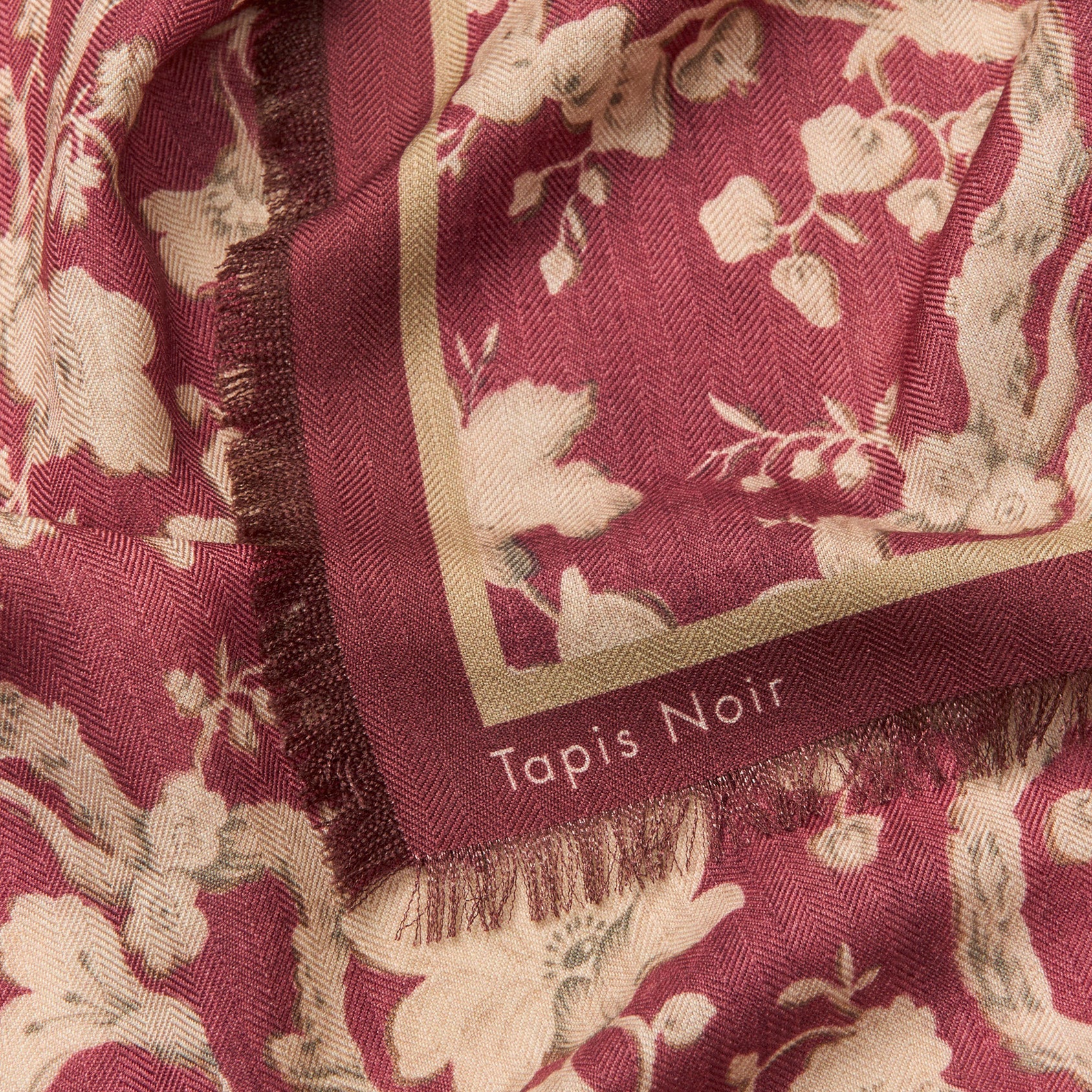 Tapis Noir Stort Dana Tørklæde Large Rød