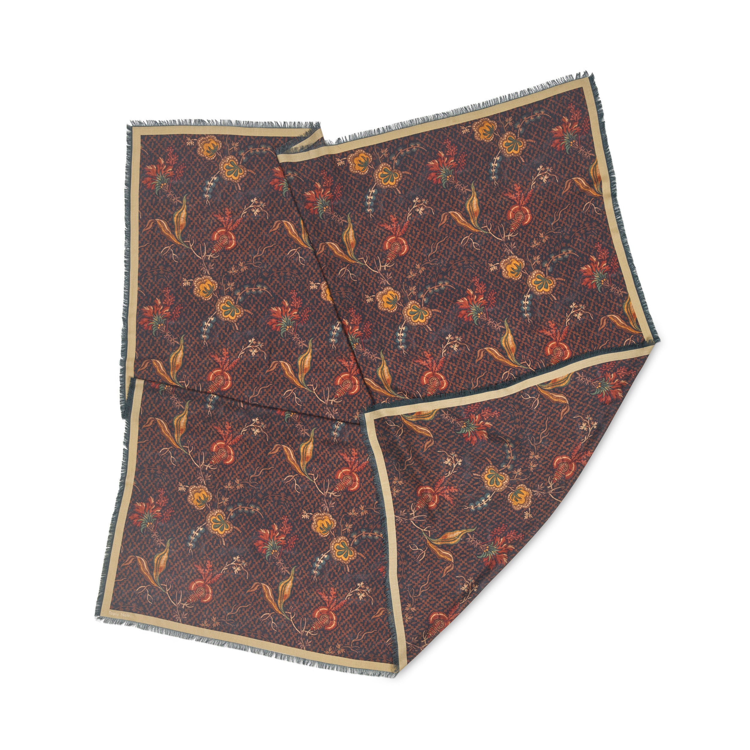 Tapis Noir Stort Demi Tørklæde Large Brun