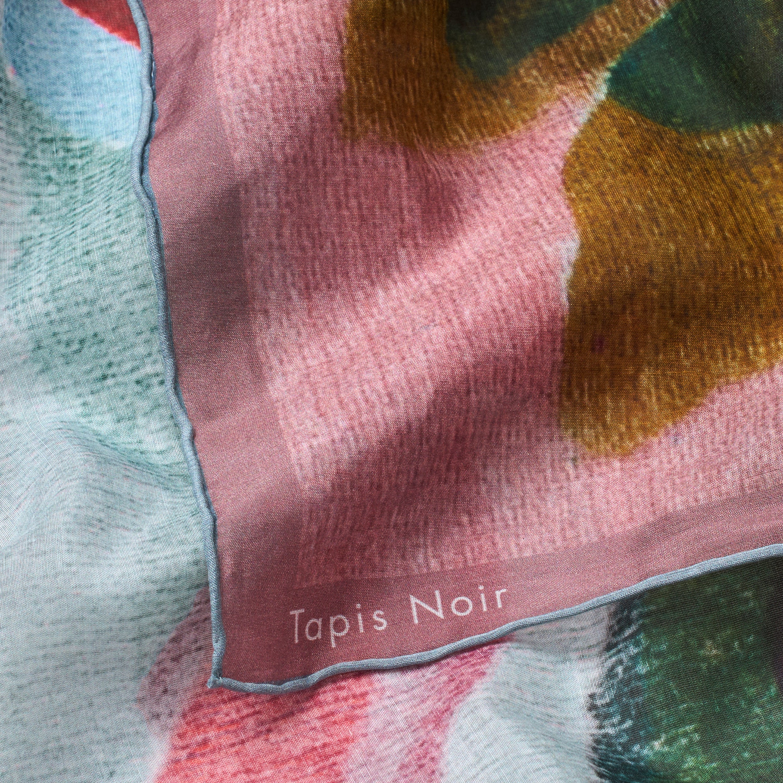 Tapis Noir Stort Let Ellis Tørklæde Light Large (120x120cm) Mørkeblå